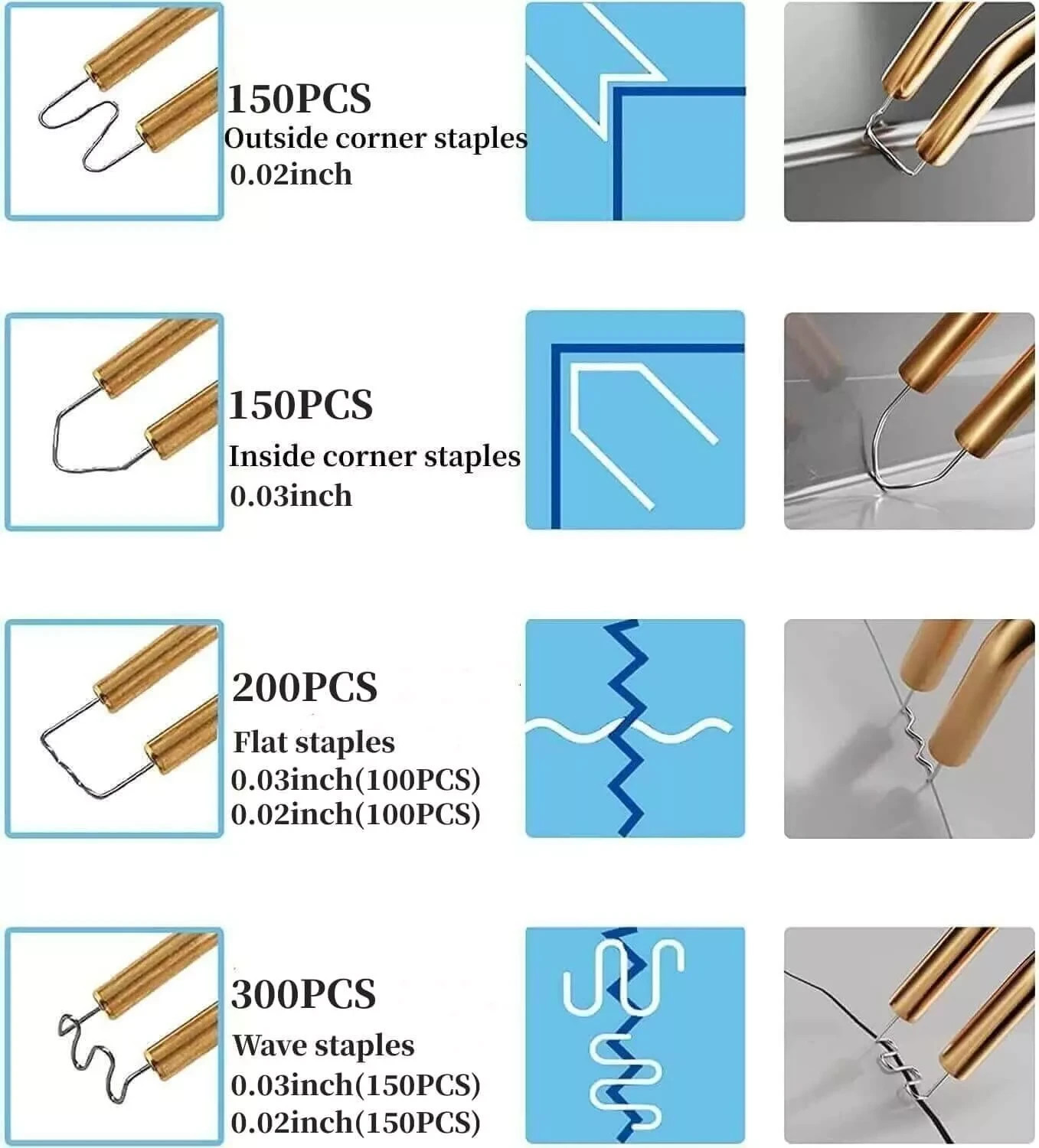 Plastic Welder Kit Soldering Hot Stapler Bumper Repair Welding Gun 800 Staples