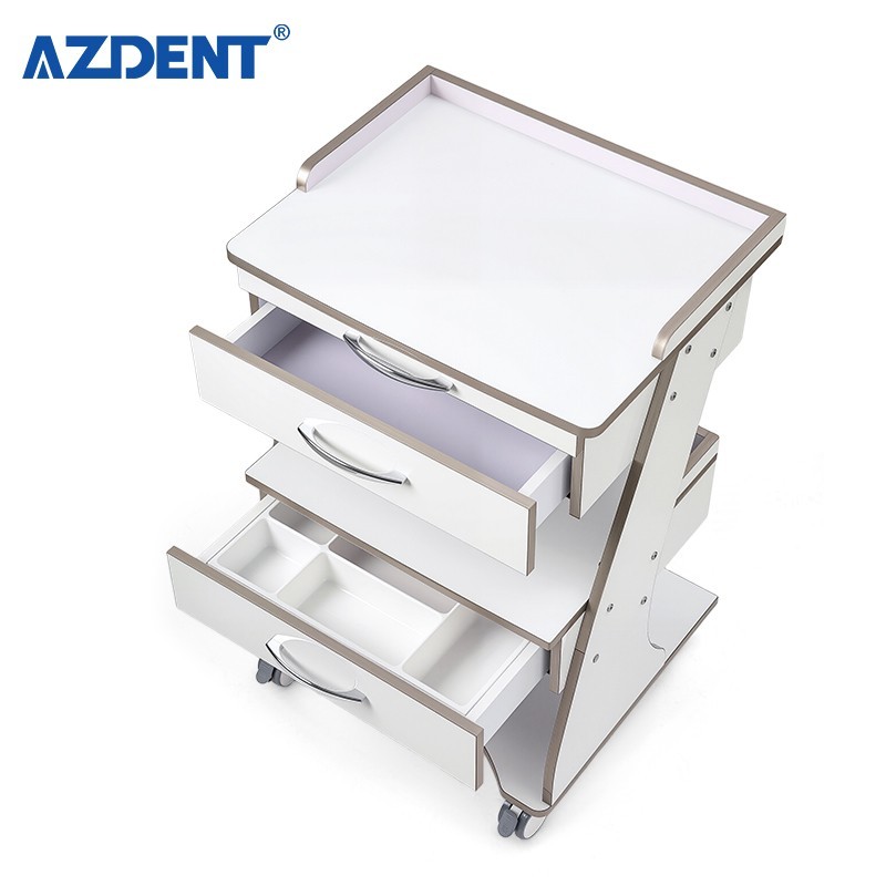 Dental Médico Carro Mueble de Almacenamiento con Cajones y Toma de Corriente