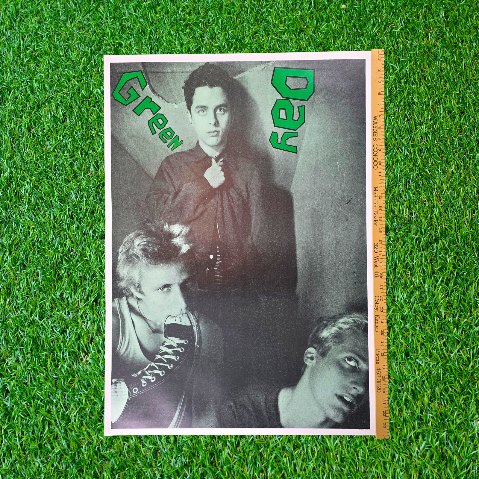 Vintage 1994 Green Day Poster Dookie Era Made In England Rare NOS