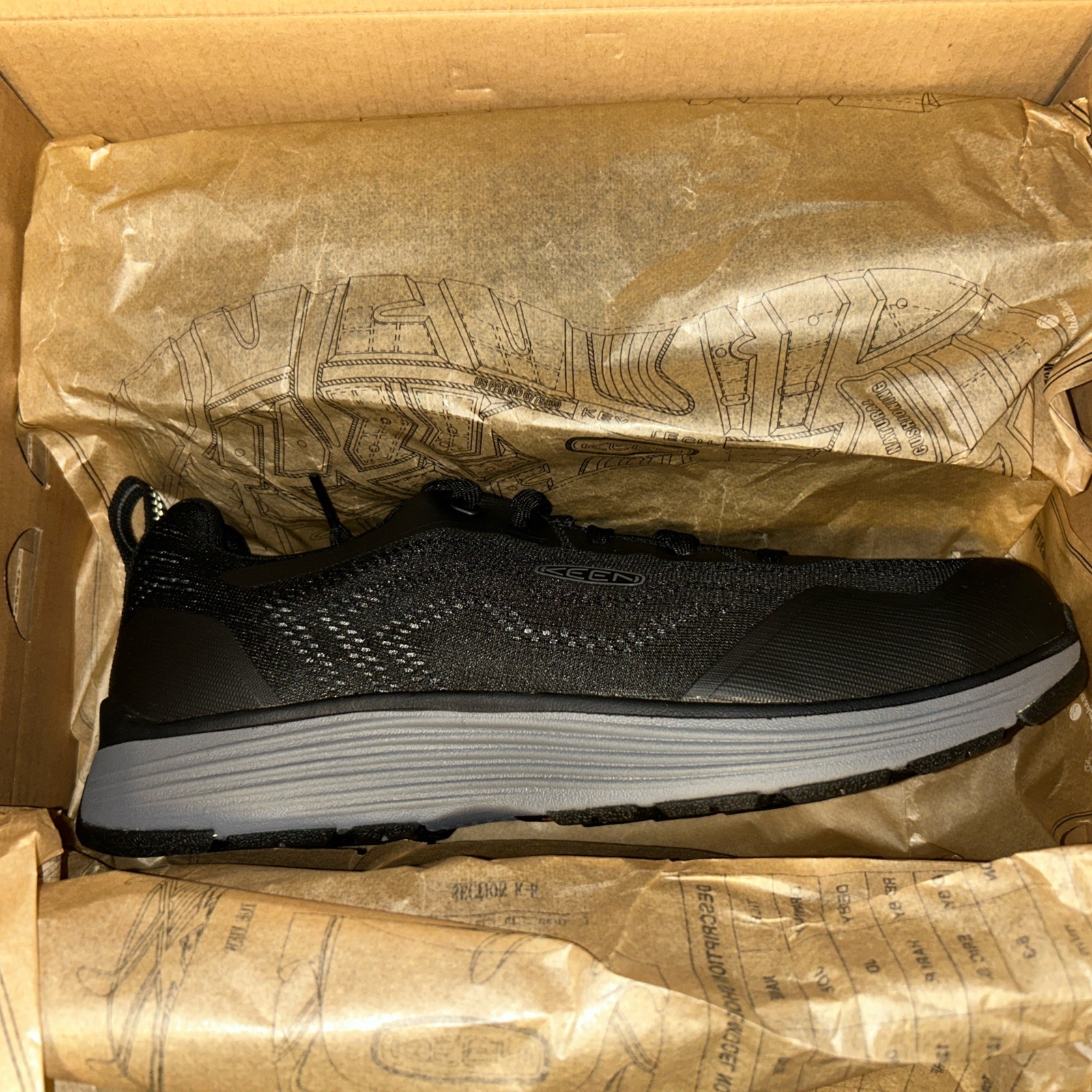 KEEN Sparta 2 Low Height Alloy Toe ESD Industrial Work Shoes Men's 12-US 1025637