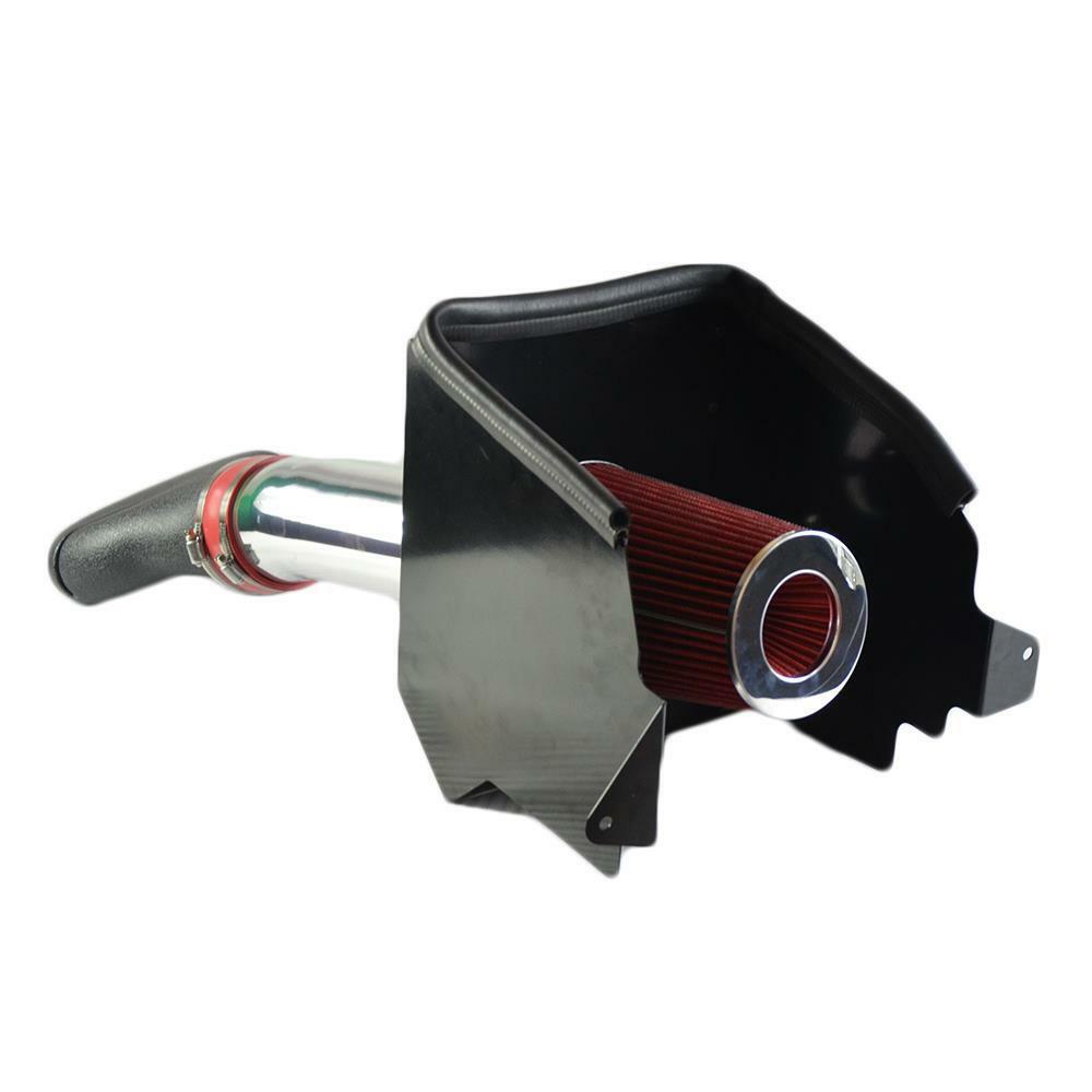 Cold Air Intake 4Inch 94-01 5.2/5.9L Heat Shield + Filter for Dodge Ram 1500 Red