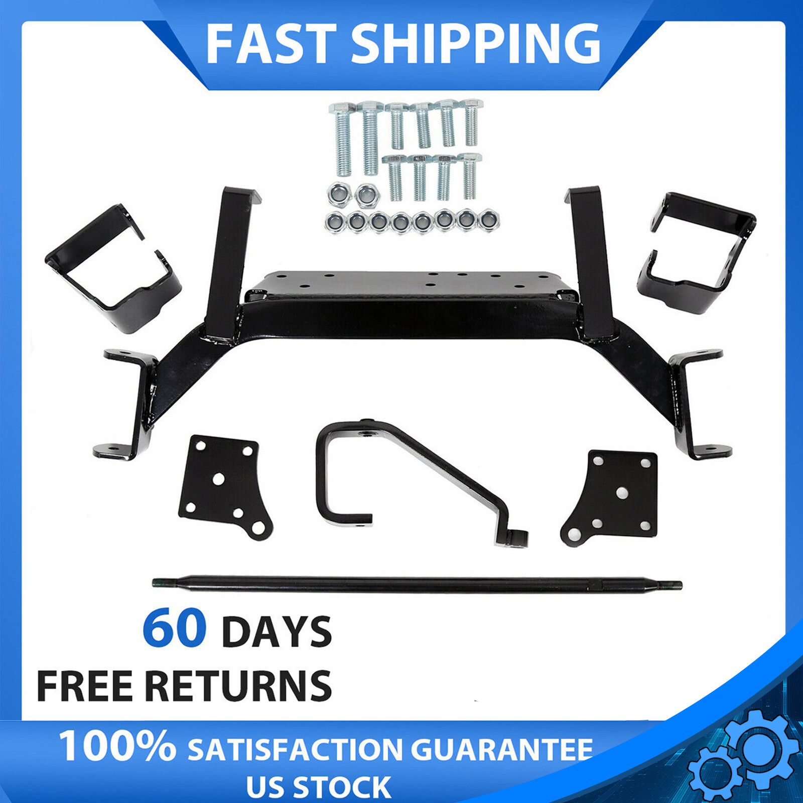 6" Drop Axle Lift Kit for EZGO Golf Cart 2001.5 - 2020 Electric TXT Model