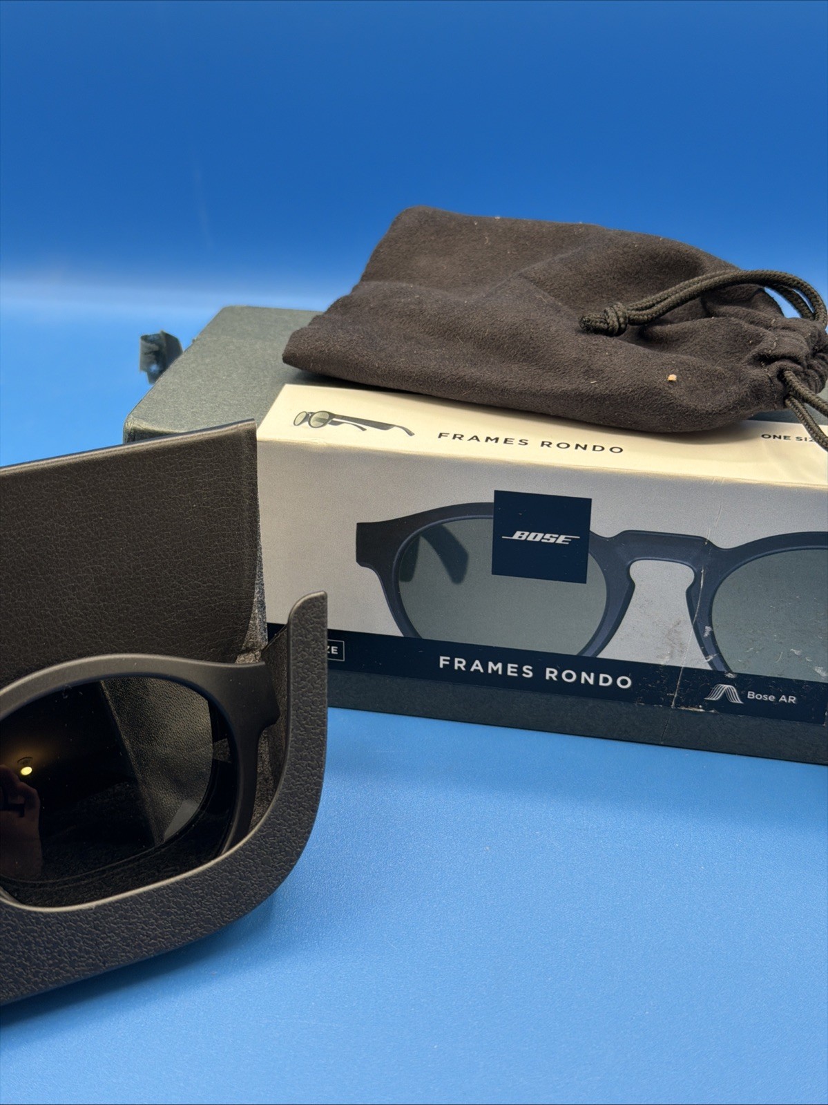 Bose Frames Rondo Smart Audio Sunglasses Black Bluetooth open box never used