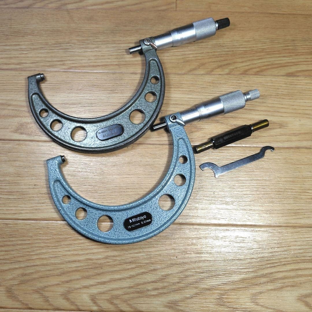 Mitutoyo  Outside Micrometer OM-100 75-100mm Set 2pcs #29