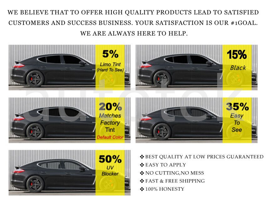 PreCut All Sides Window Film Any Tint Shade % For Ford Focus Hatchback 2012-2018