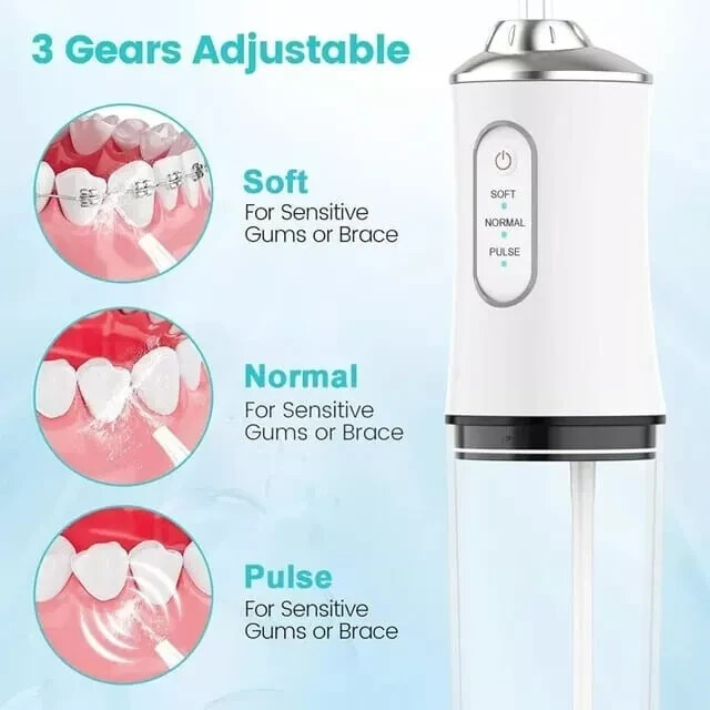 New Cordless Water Flosser Dental Oral Irrigator Travel Teeth Cleaner Floss Pick