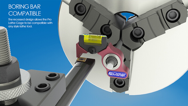 Pro Lathe Gage tool post insert cutter gauge level center height setter Atlas #2