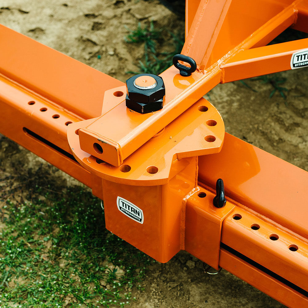 Titan Attachments 3 Point 7.5 FT Rear Blade For Grading And Scraping With Manual