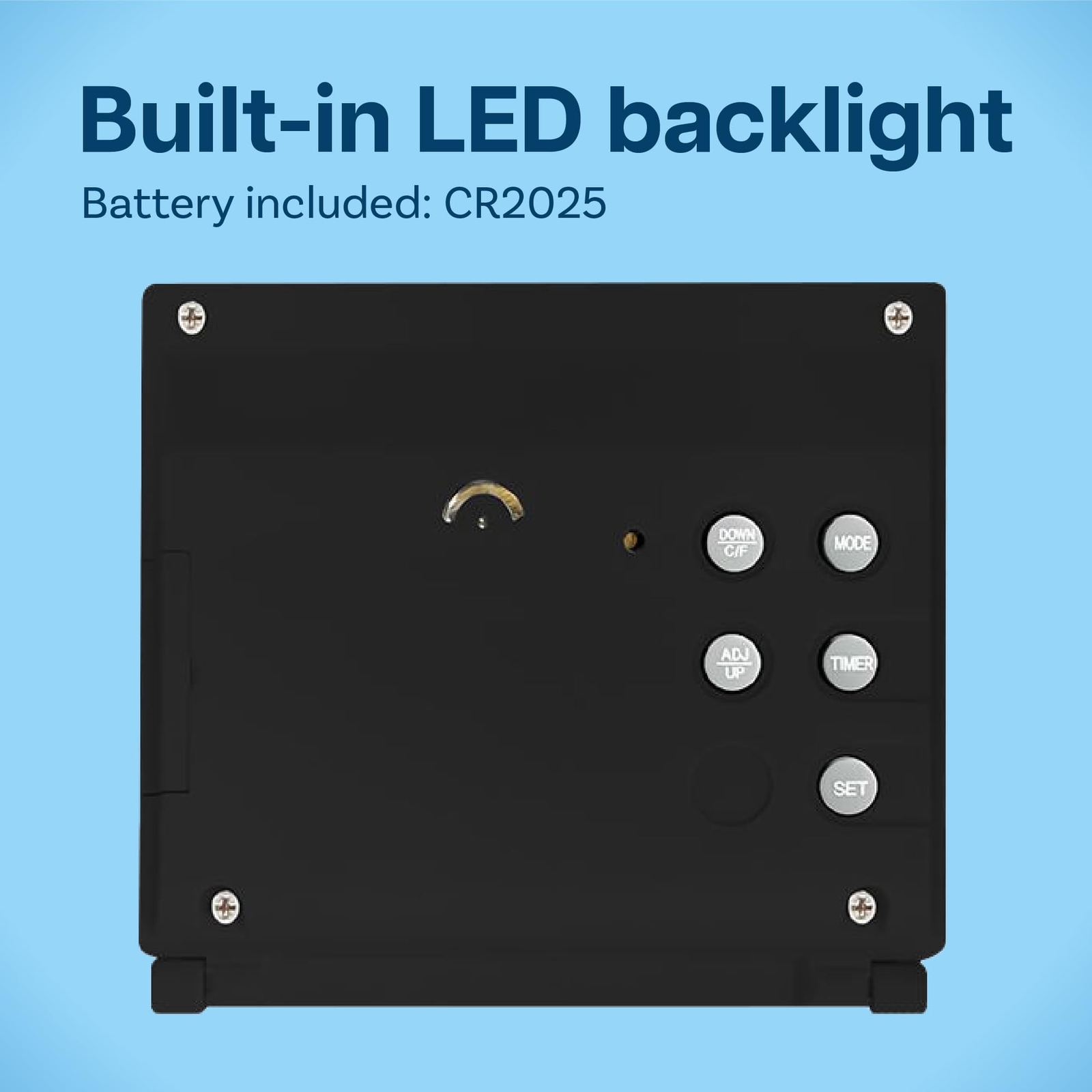 Digital Clock LCD Travel Alarm Foldable with Backlight – Digital Clock with Day,