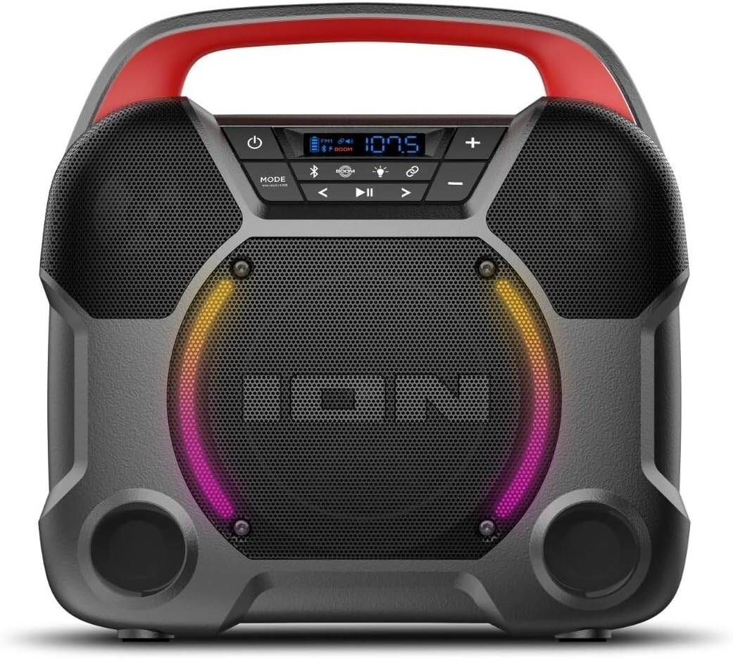 ION Audio Pathfinder Go All-Weather Portable Bluetooth Speaker Water Resistant