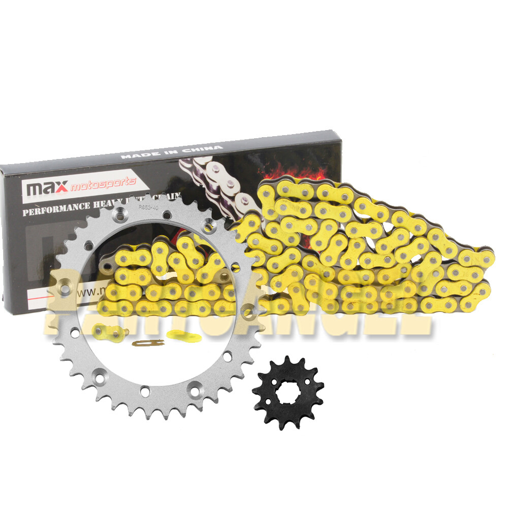 Heavy Duty Yellow Chain &Sprocket Kit for 1989-2004 Yamaha Warrior 350 YFM350X