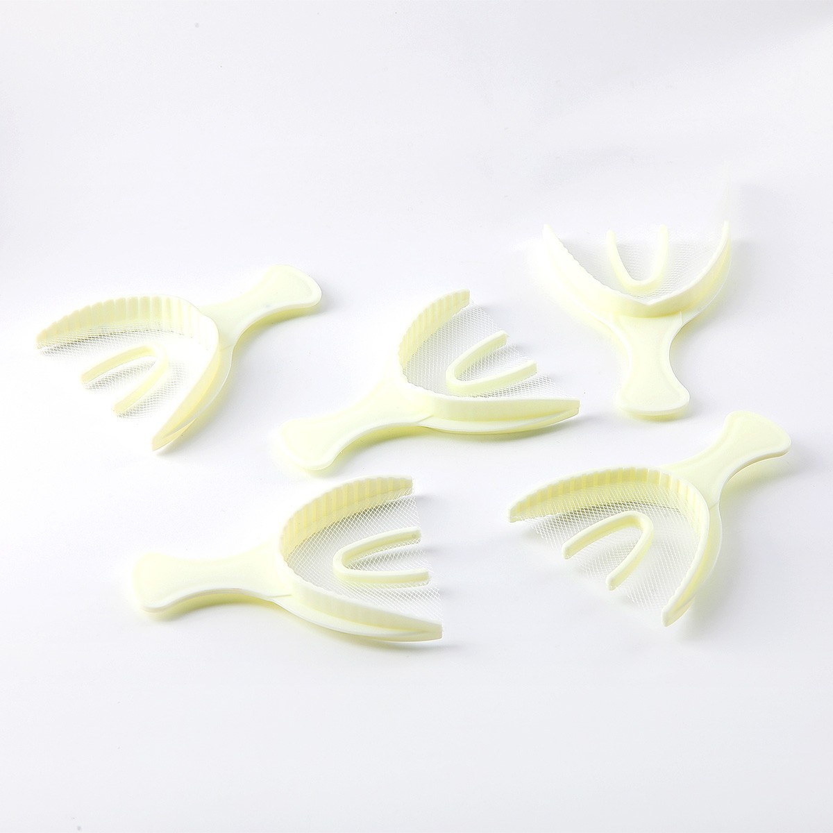 30Pcs/Bag Dental Disposable Triple Impression Bite Registration Trays F/A/P/Q/S