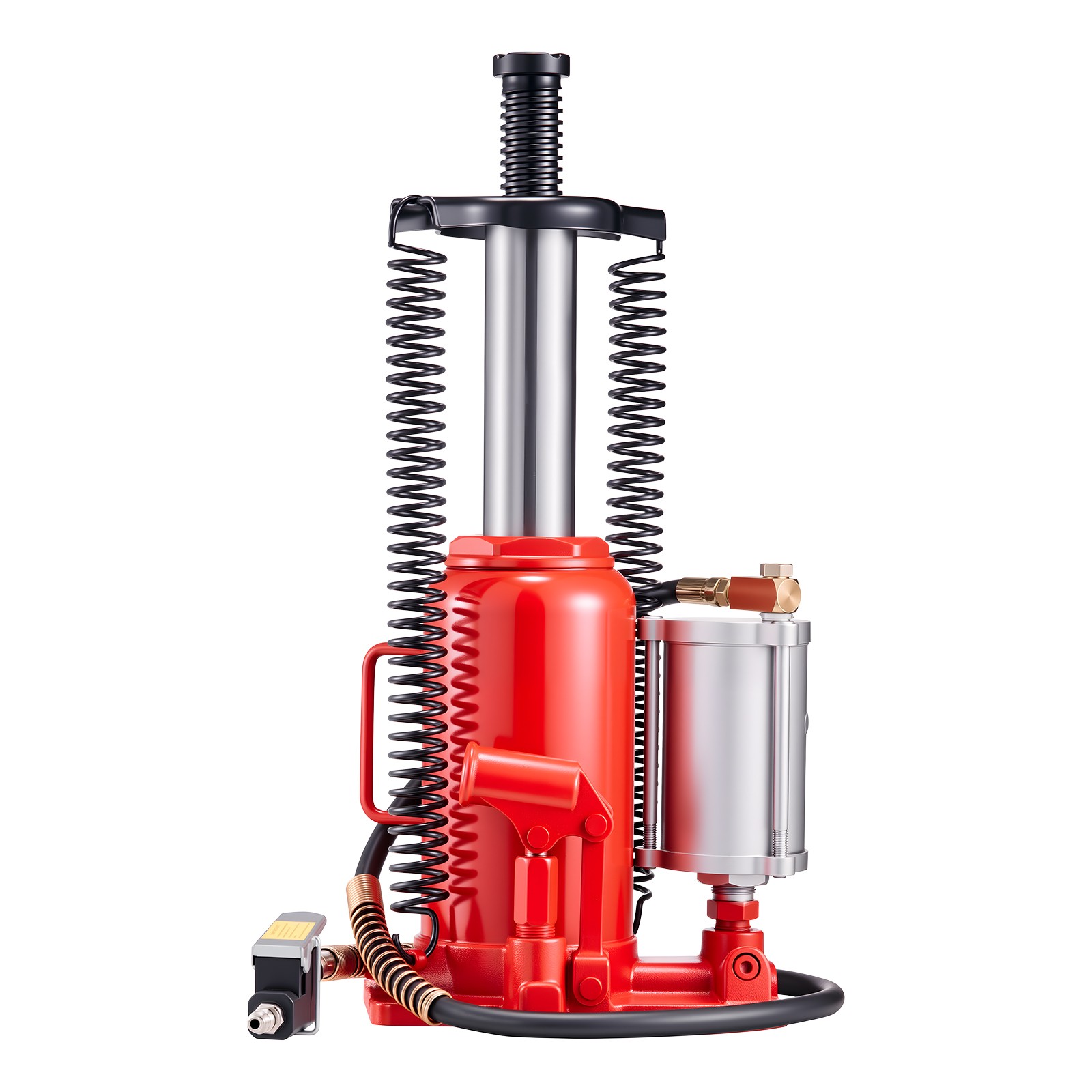 Uimoso 20-Ton Air Hydraulic Bottle Jack for Vehicle Lifting and Repairs, Red
