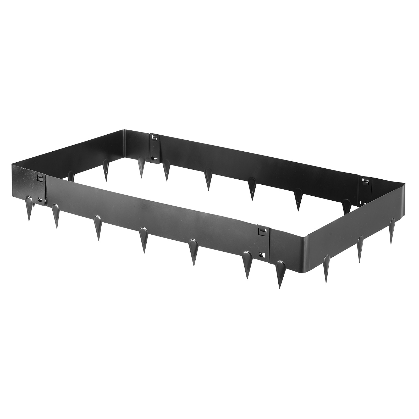 Uimoso Galvanized Steel Garden Edging Set, 40x8 in,Metal Landscape Borders, 6pcs