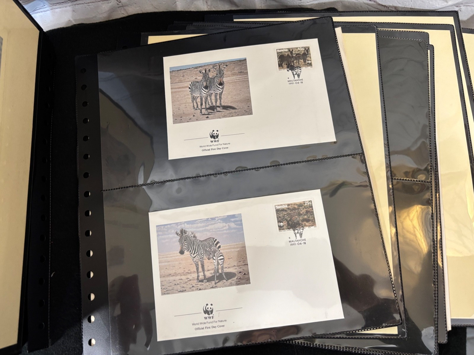 WWF various Official Proof Edition sheets lot