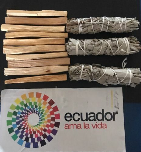 10 Palo Santo Wood & 3 White Sage Smudge Sticks: Cleansing Negativity Removal