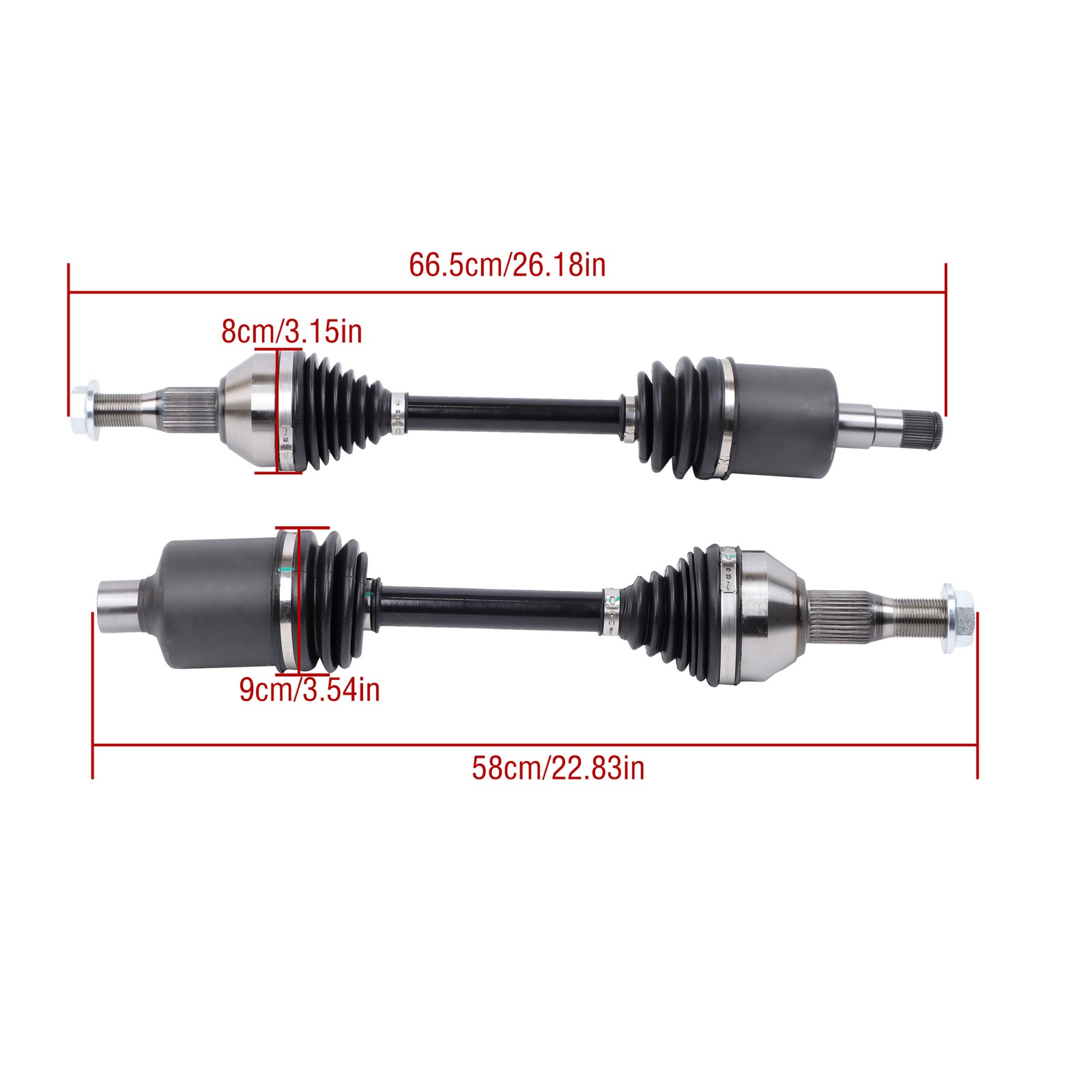 For Buick Chevrolet 1998-2011 Oldsmobile Pontiac 3.8L Front CV Axle Assembly x2