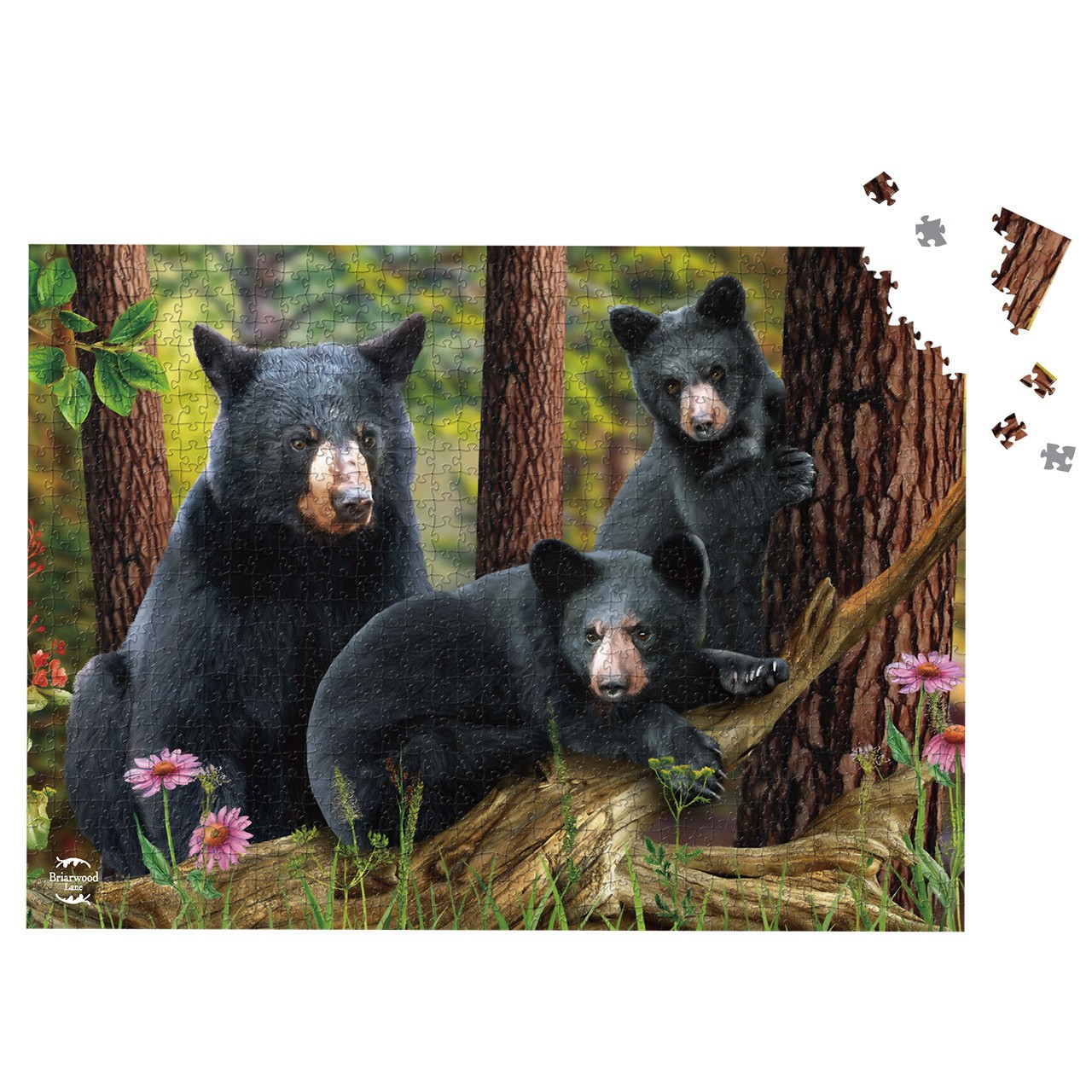 Briarwood Lane Black Bear Family 1000 Piece Jigsaw Puzzle