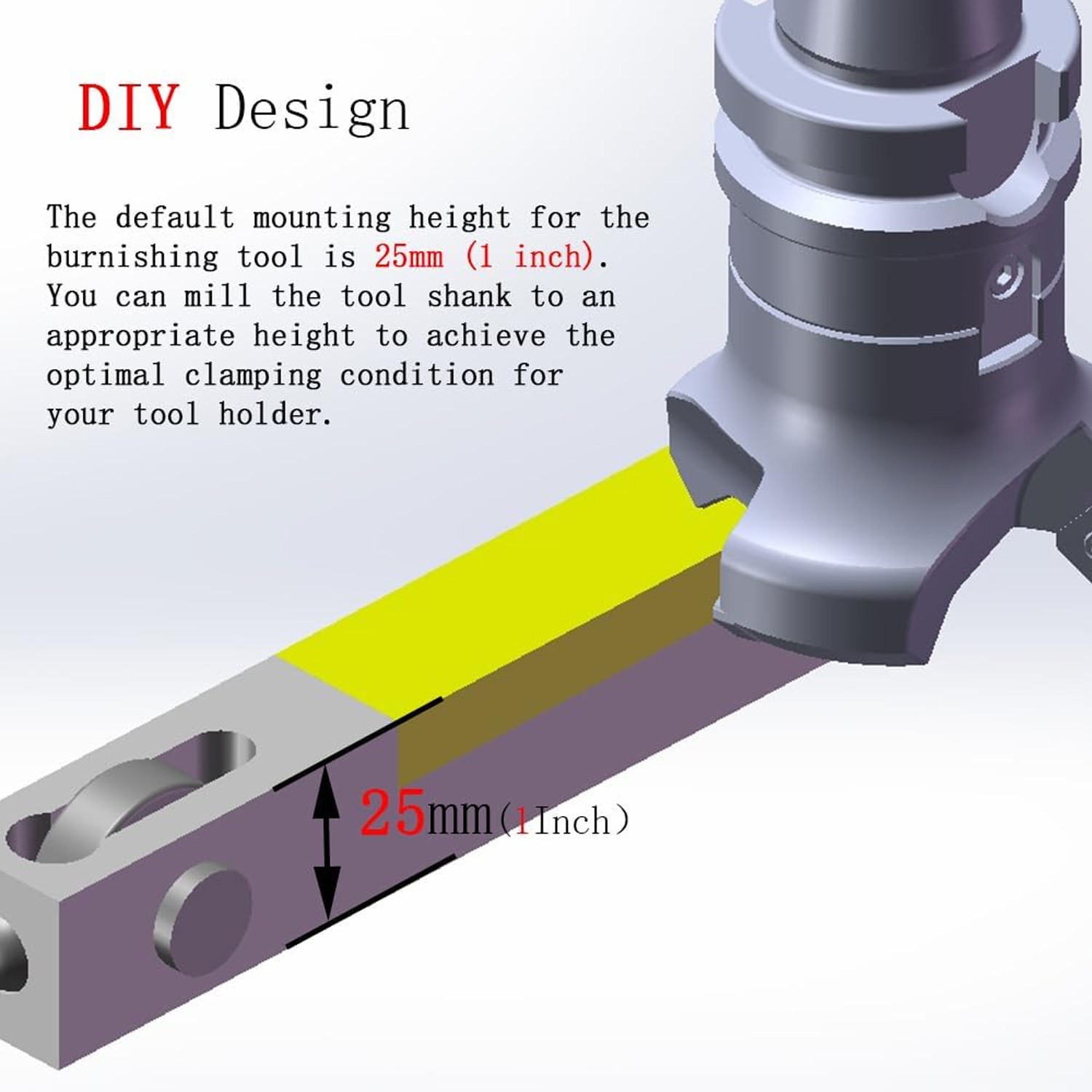 New Mini Lathe Burnishing Tool Smooth Surface Finish Turning high-hardness steel