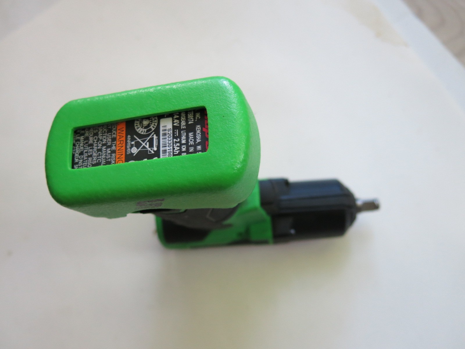 Snap-on Tools CT861 14.4v 3/8" Drill Cordless Impact Wrench Nice Rare Green