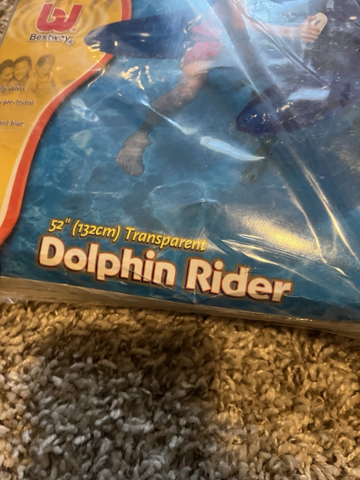 Vintage Dolphin Rider Pool Inflatable Usa