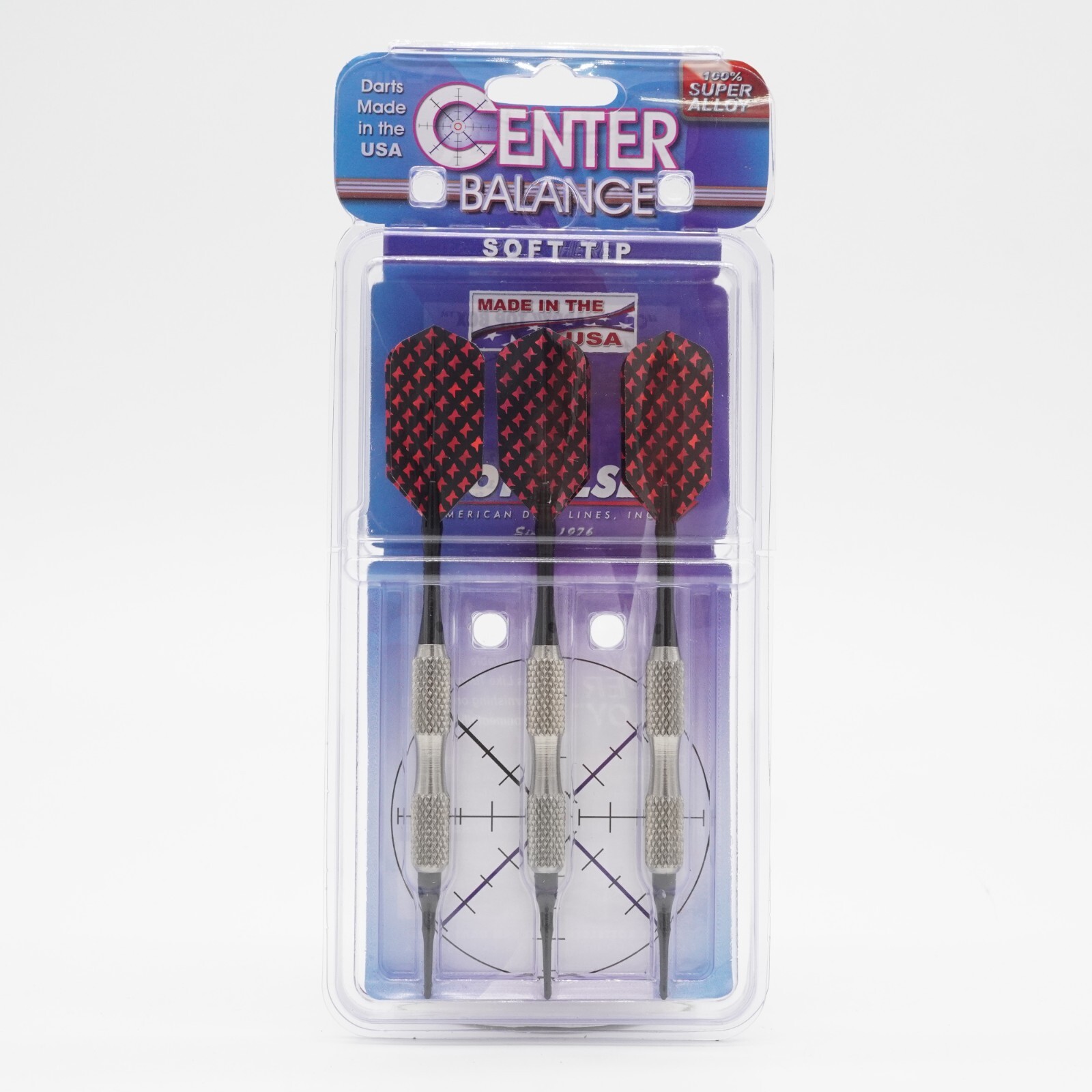 Bottelsen Center Balance Super Alloy Soft Tip Darts 16 Grams Black/Red/Silver