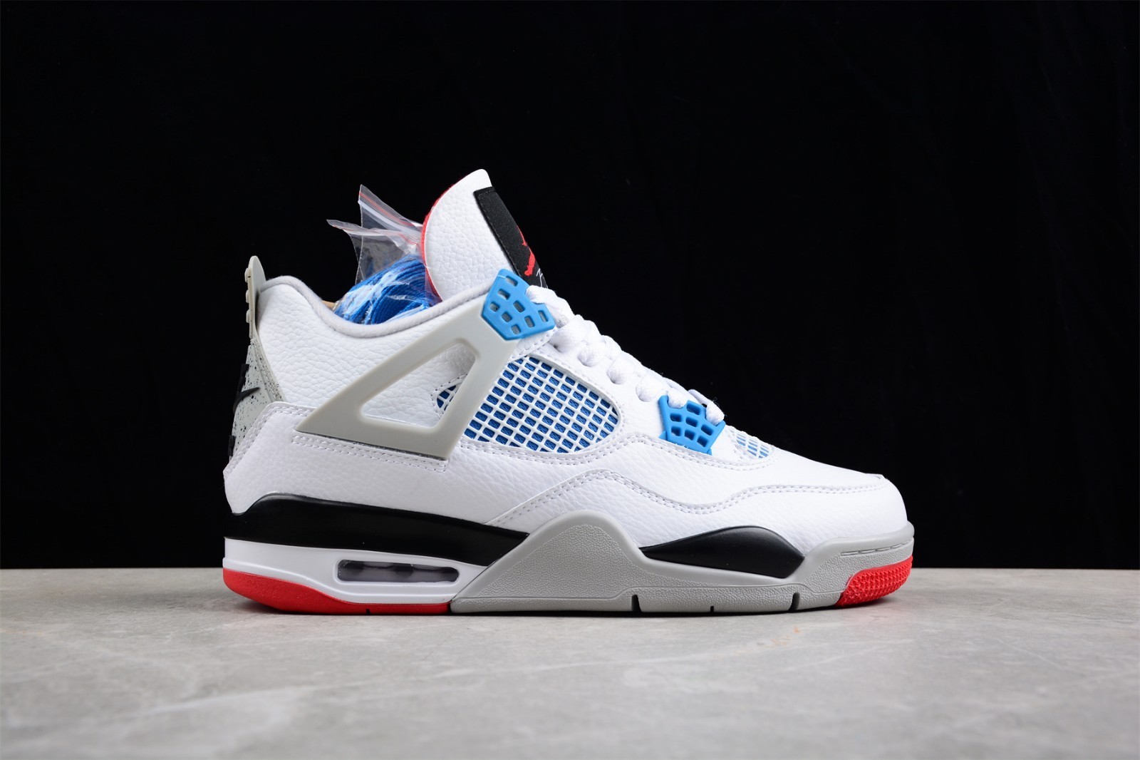 Men's Jordan 4 "What The" Retro Mid Top White Basketball Sneakera Shoes