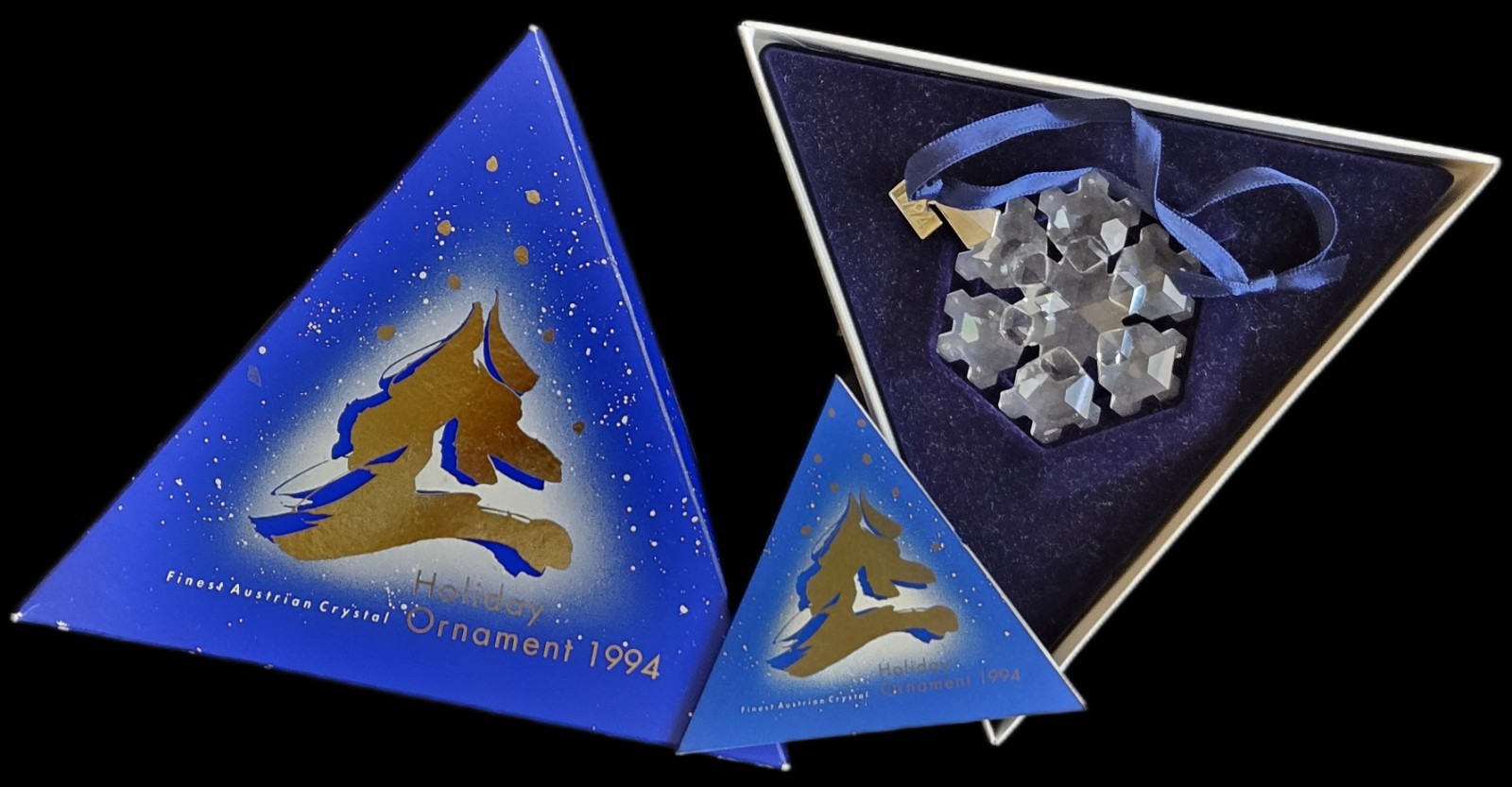 1994 Authentic Austrian Swarovski Christmas Annual Snowflake Ornament!
