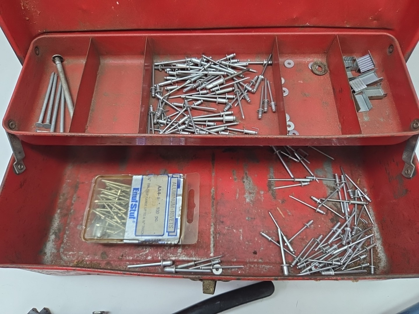 Klik Fast Pop Riveter Marson HP-2 Heavy Duty Hand Tools Kit Box Accessories