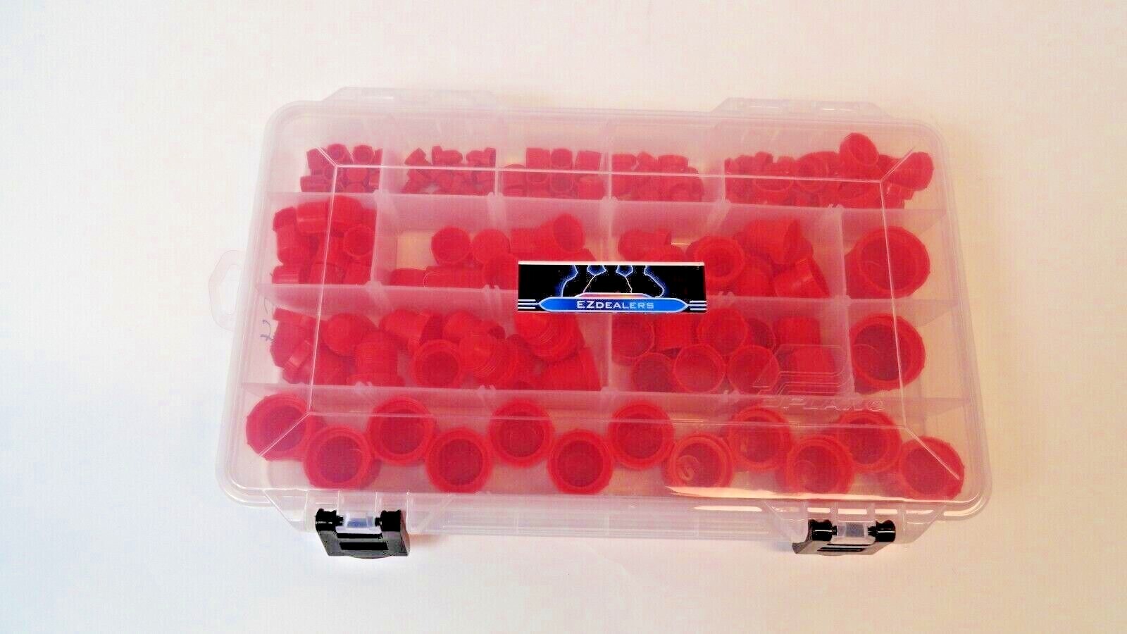 Hydraulic JIC Plastic Cap and Plug Kit Set 164 Pieces 7-Sizes Hydraulic Fittings