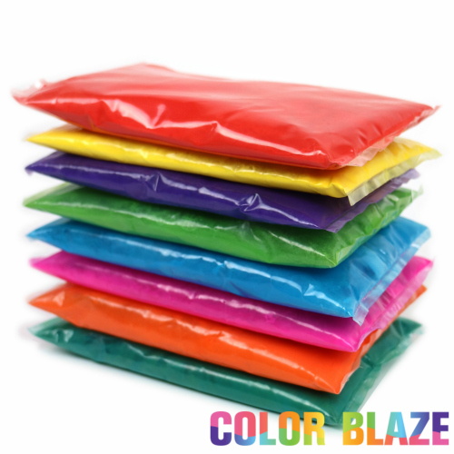 Color Blaze Powder Packets - Set of 8 - Holi, Rangoli, Color War, Party, Toss