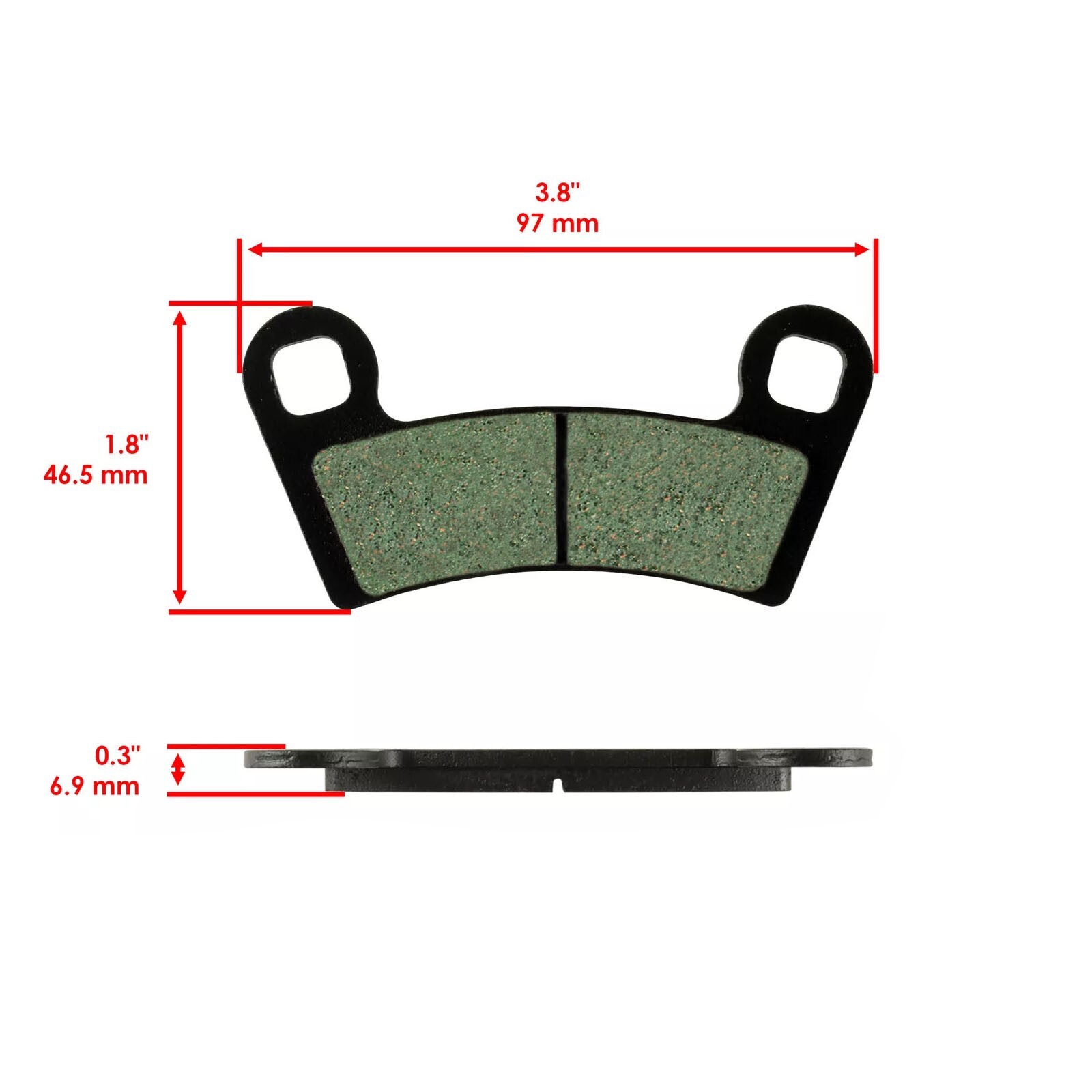 Front & Rear Brake Pad Set For Polaris General 1000/4 1000/XP 1000 2016-2024