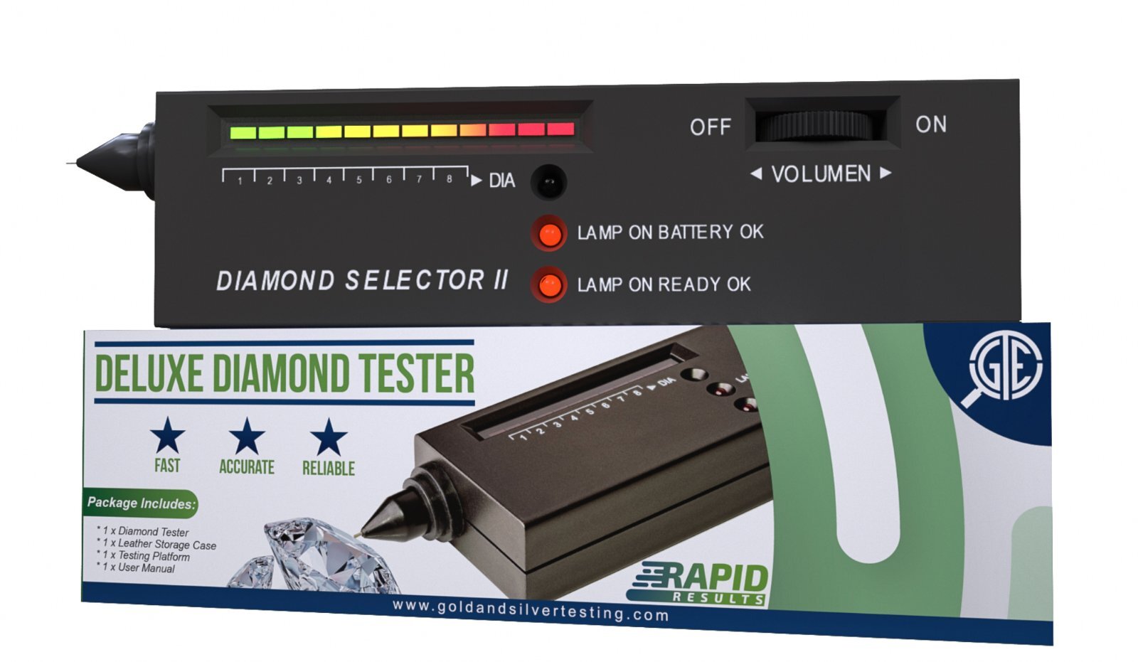 Gold Silver Diamond Tester Selector Gemstone Testing Kit Digital Electronic Tool