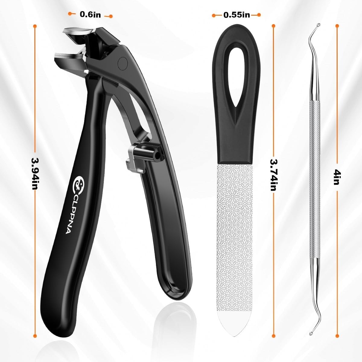 Toenail Clippers for Seniors Thick Toenails, 2024 Upgrade Angled Head Large Toe