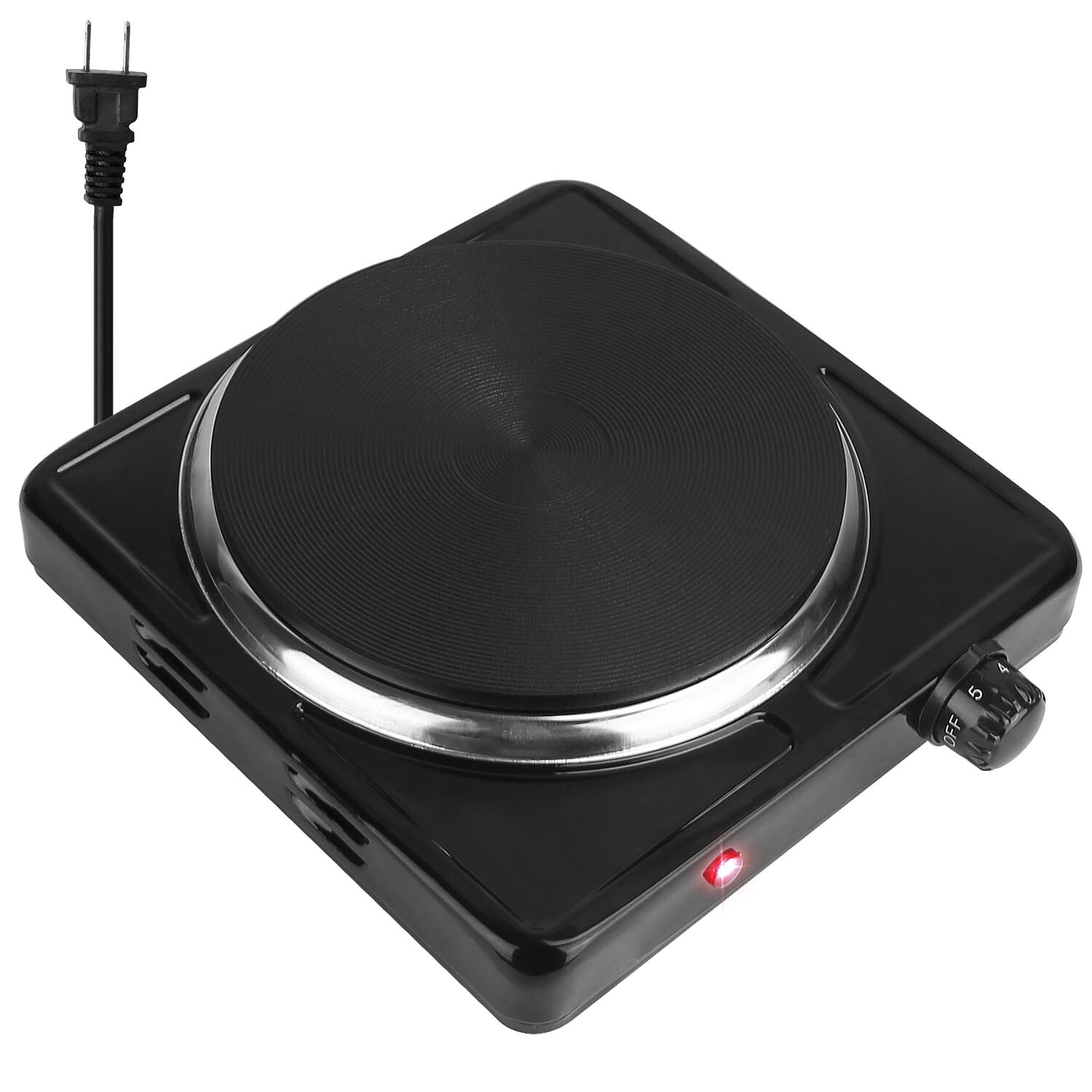 ♨️1500W Portable Single Electric Burner Hot Plate Camping Stove Adjustable 110V