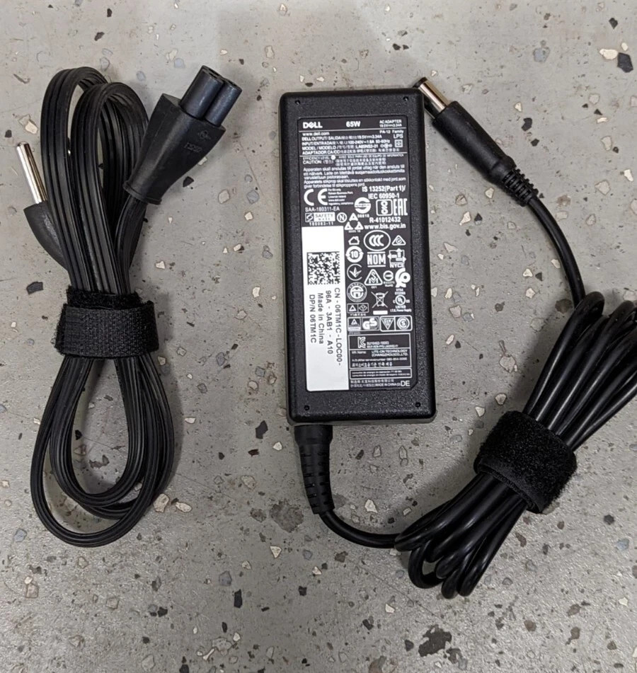 TESTED Genuine Dell 65W Latitude E5470 E5480 E5400 Laptop AC Adapter Charger !