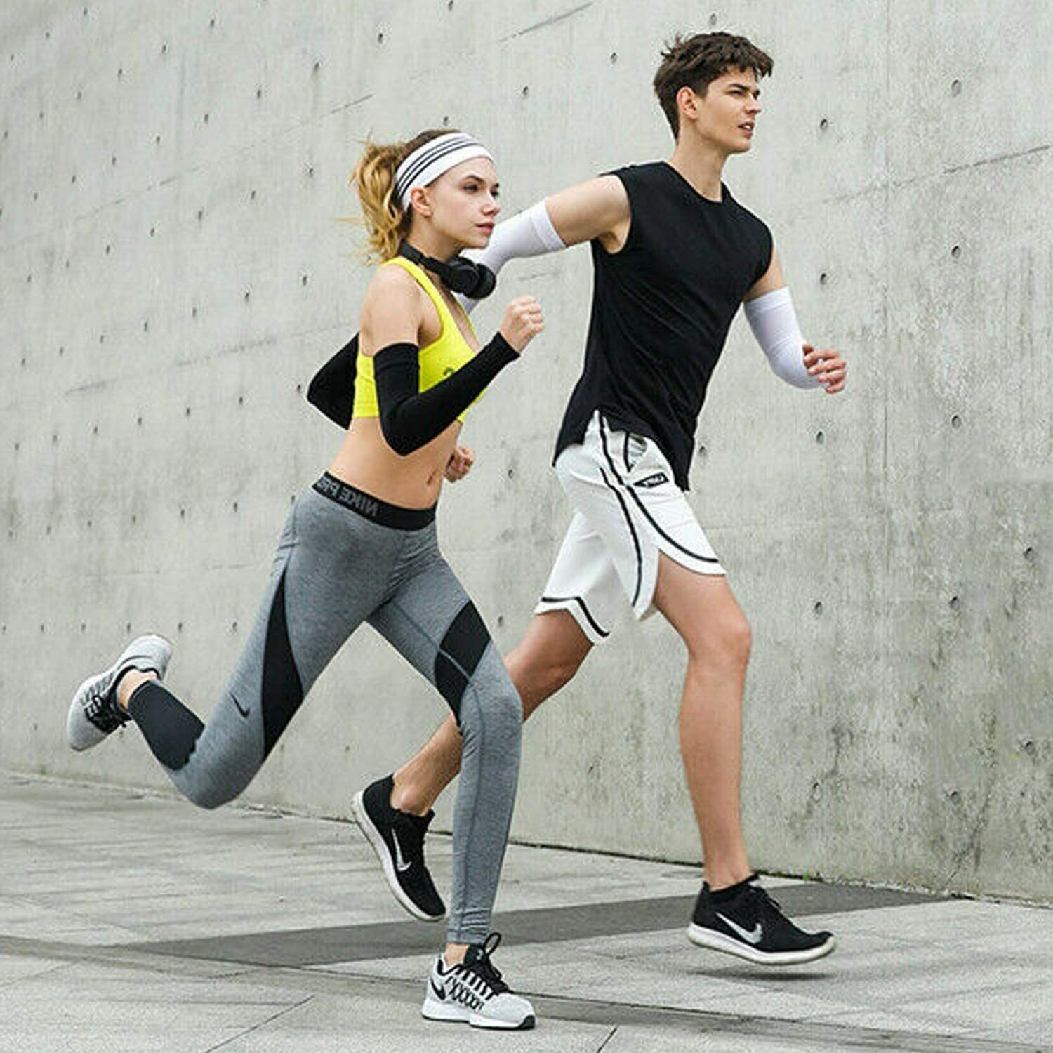 UV Sun Protection Arm Sleeves for Men & Women Sports Compression Cooling Sleeve