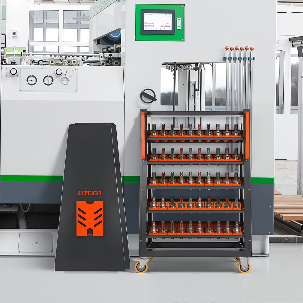 CNC Tool Storage Racks Movable can be Install CAT40-100CAP strong load-bearing