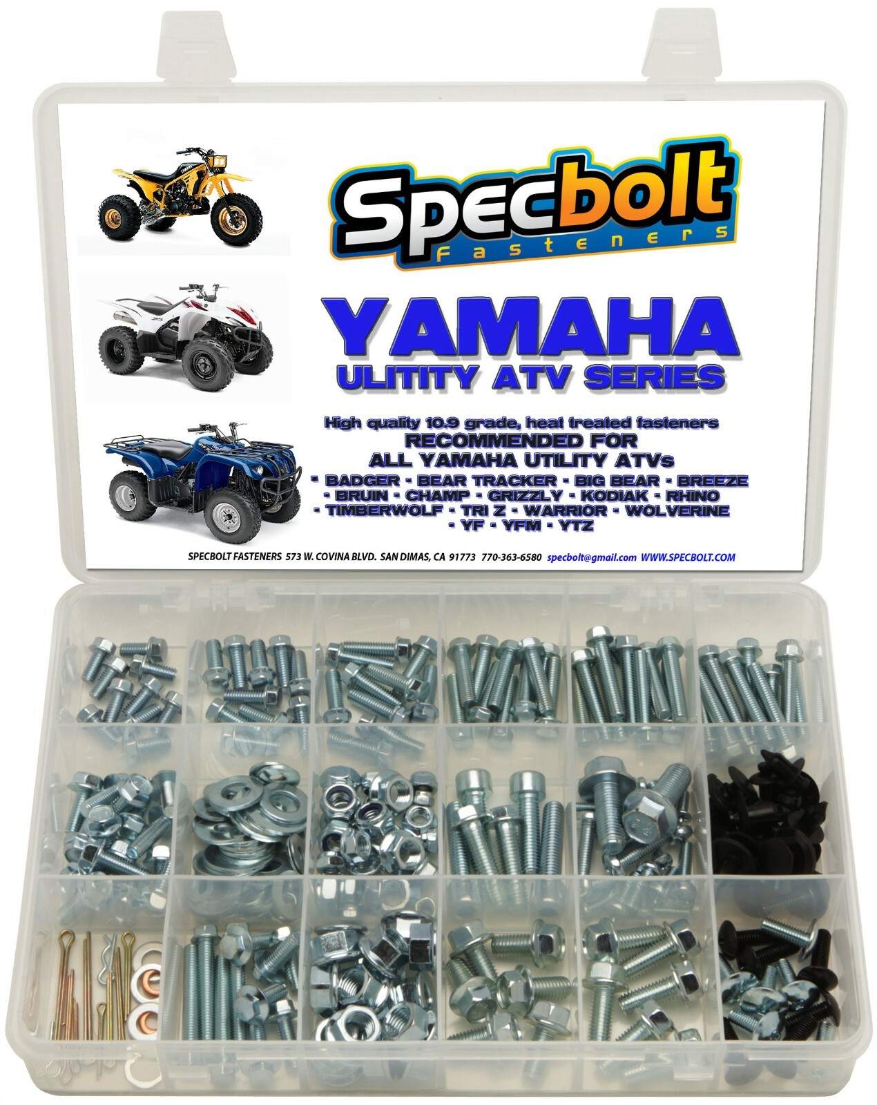 YAMAHA ATV bolt kit Wolverine Warrior Grizzly Rhino Tri-z moto Kodiak Timberwolf