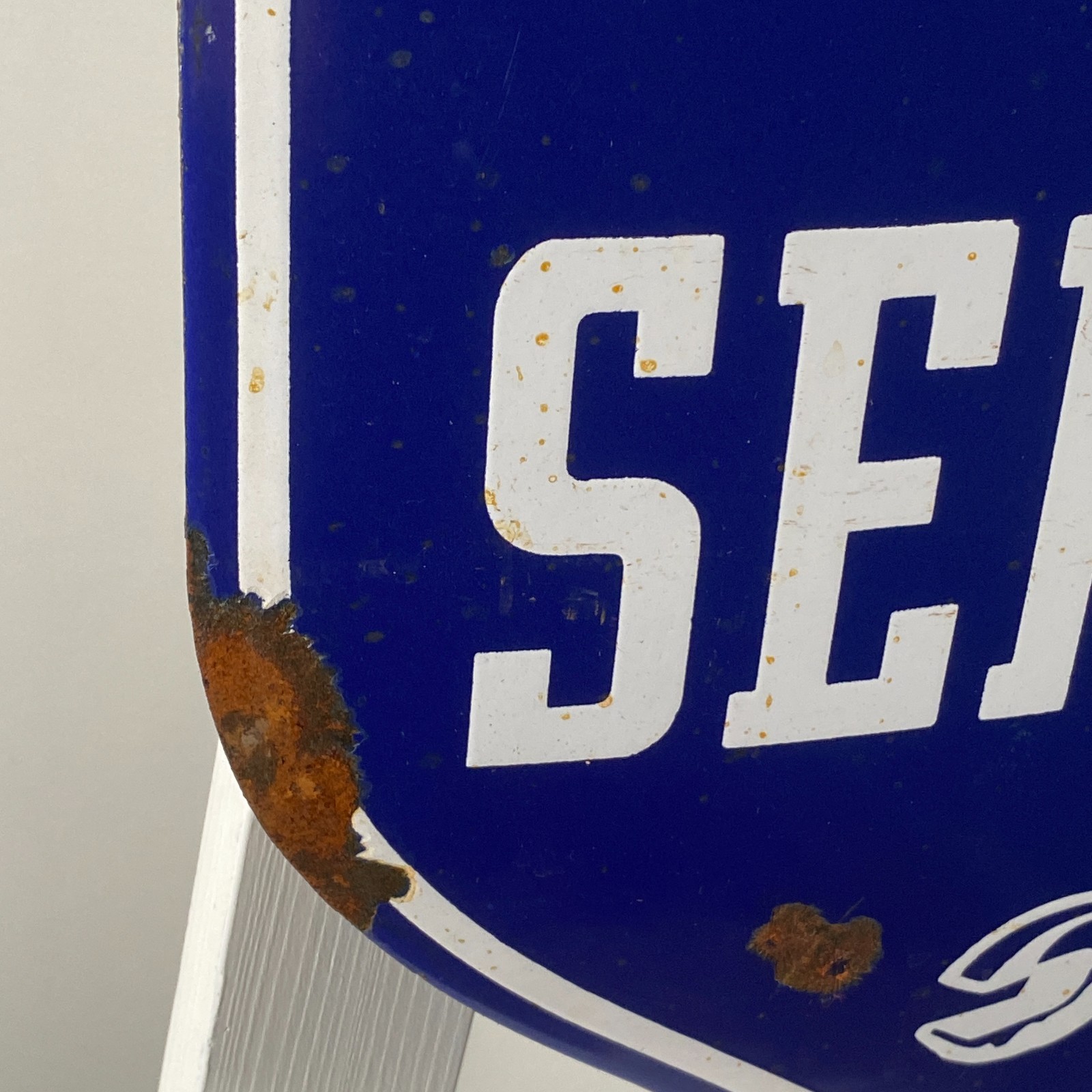 Piaggio Vespa Enamel Sign - 60x35cm (23.6x13.8") - Retro Service Vintage Signage