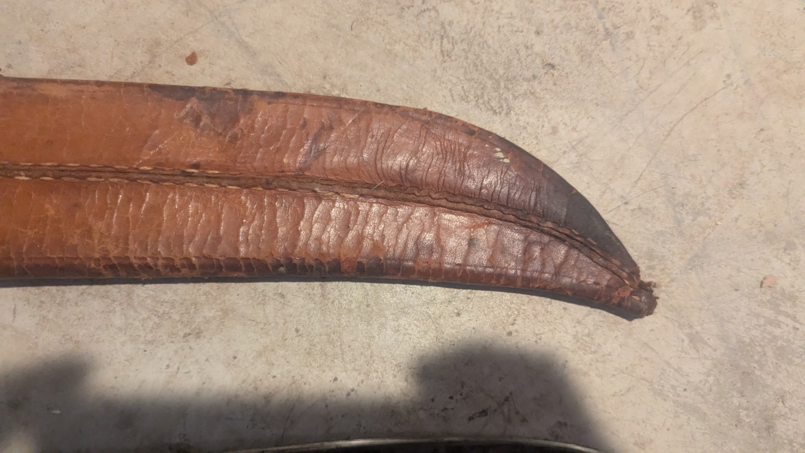 Vintage EL SALVADOR CORNETA Machete No 127 With Leather Scabbard 18" Blade