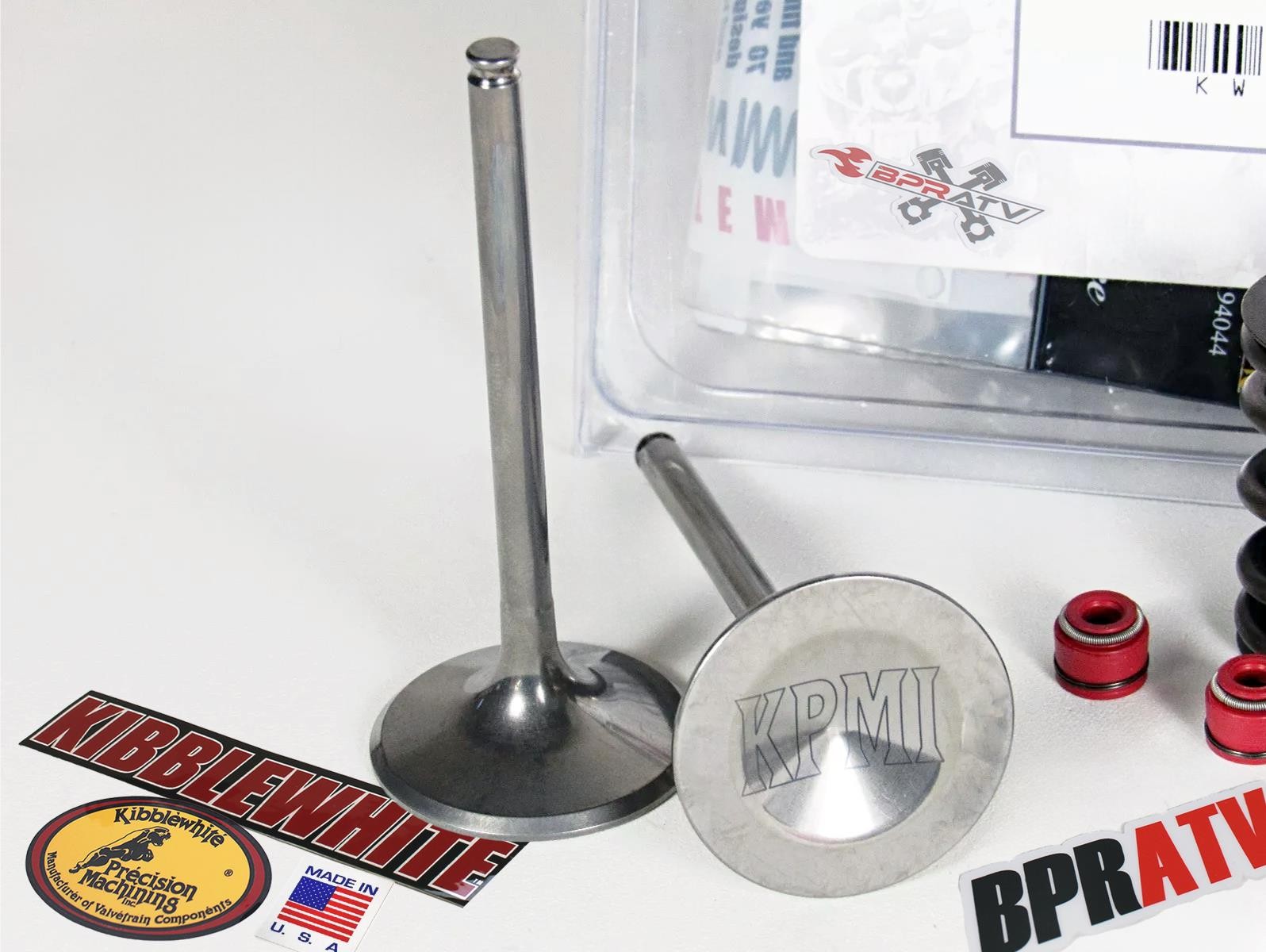 YFZ450 04-13 YZ450F '03-06 KPMI Valve Kit Intake Exhaust Stainless Red Seals OEM