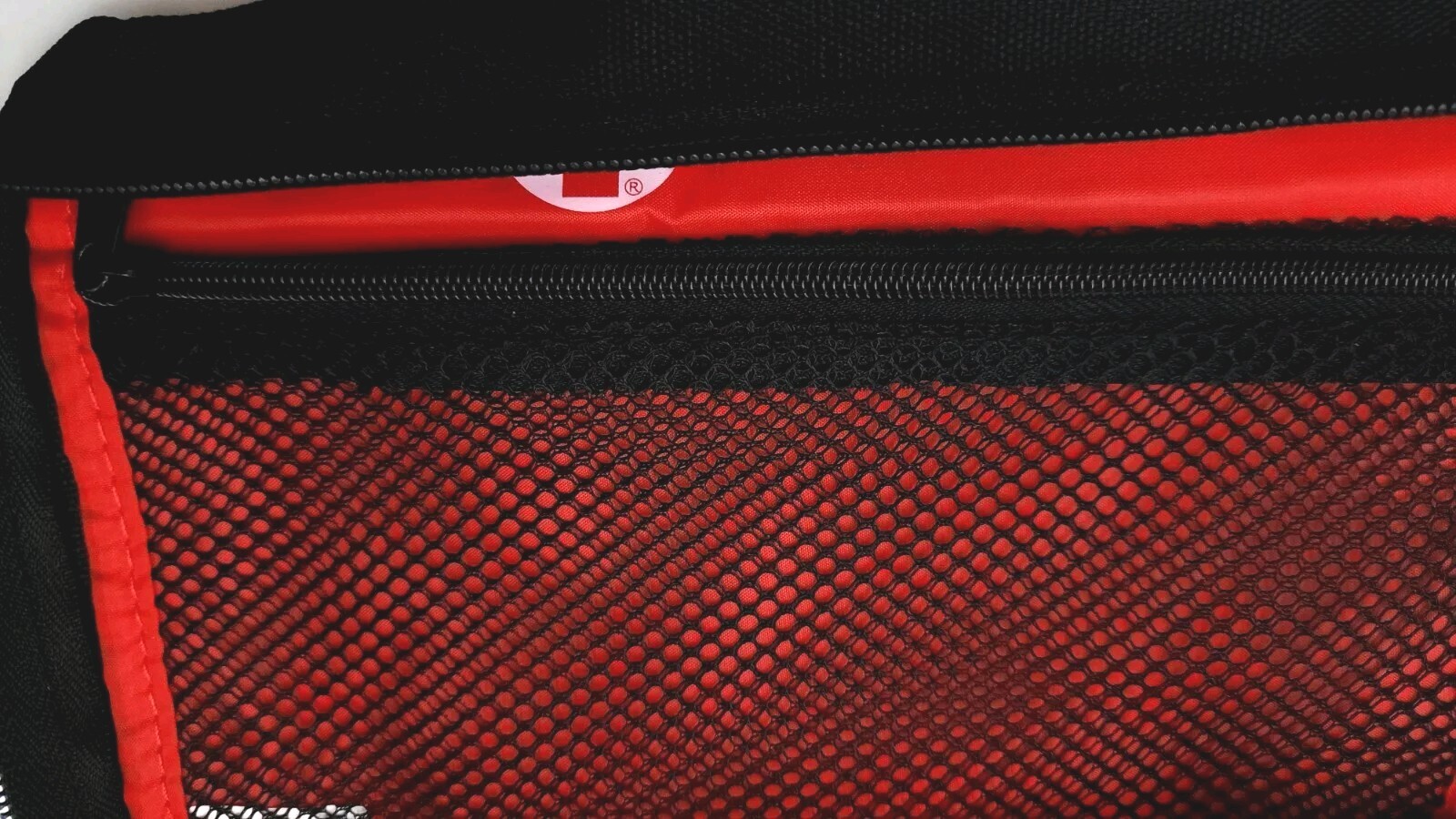 First Aid Kit Pouch/Box/Bag Empty Zipper Red/Black Soft Side Johnson (Emergency)