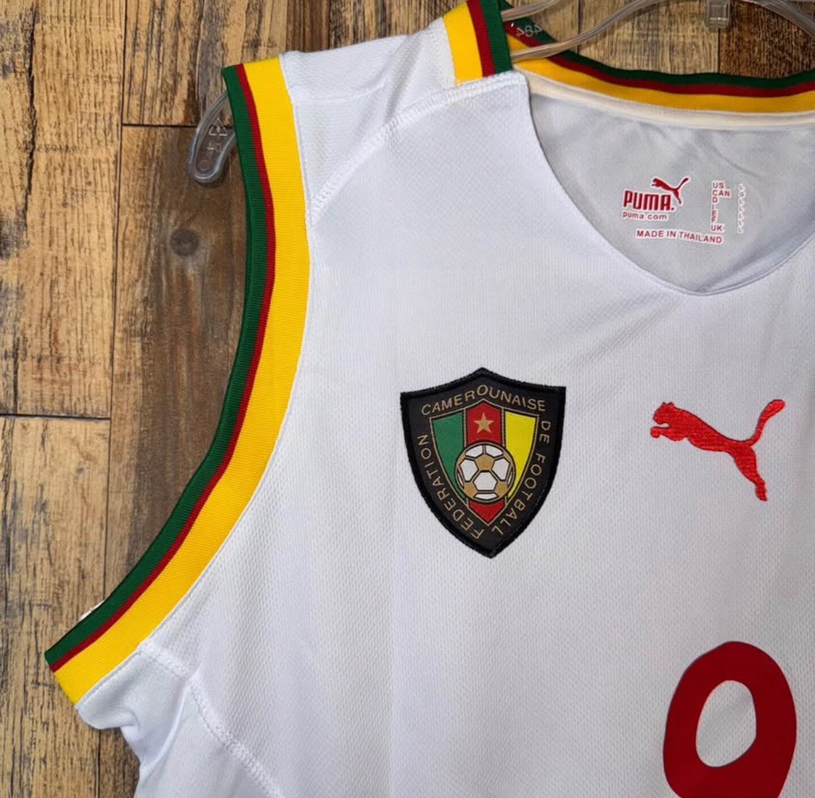 Cameroon 2002 Away WC Men’s L Soccer Jersey ETO’O #9