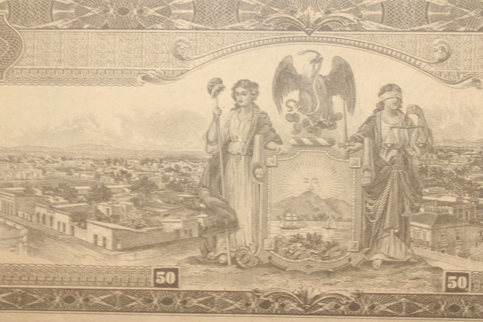 Mexico, 50 Pesos, Estado de Sinaloa, 1915 # 0424