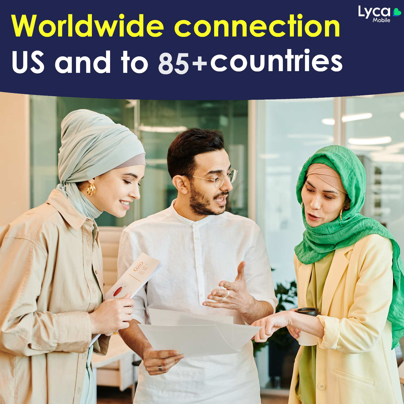 Lycamobile $49 Plan SIM Unlimited Talk/Text/Data to 85+ Countries - 40GB 4G/5G