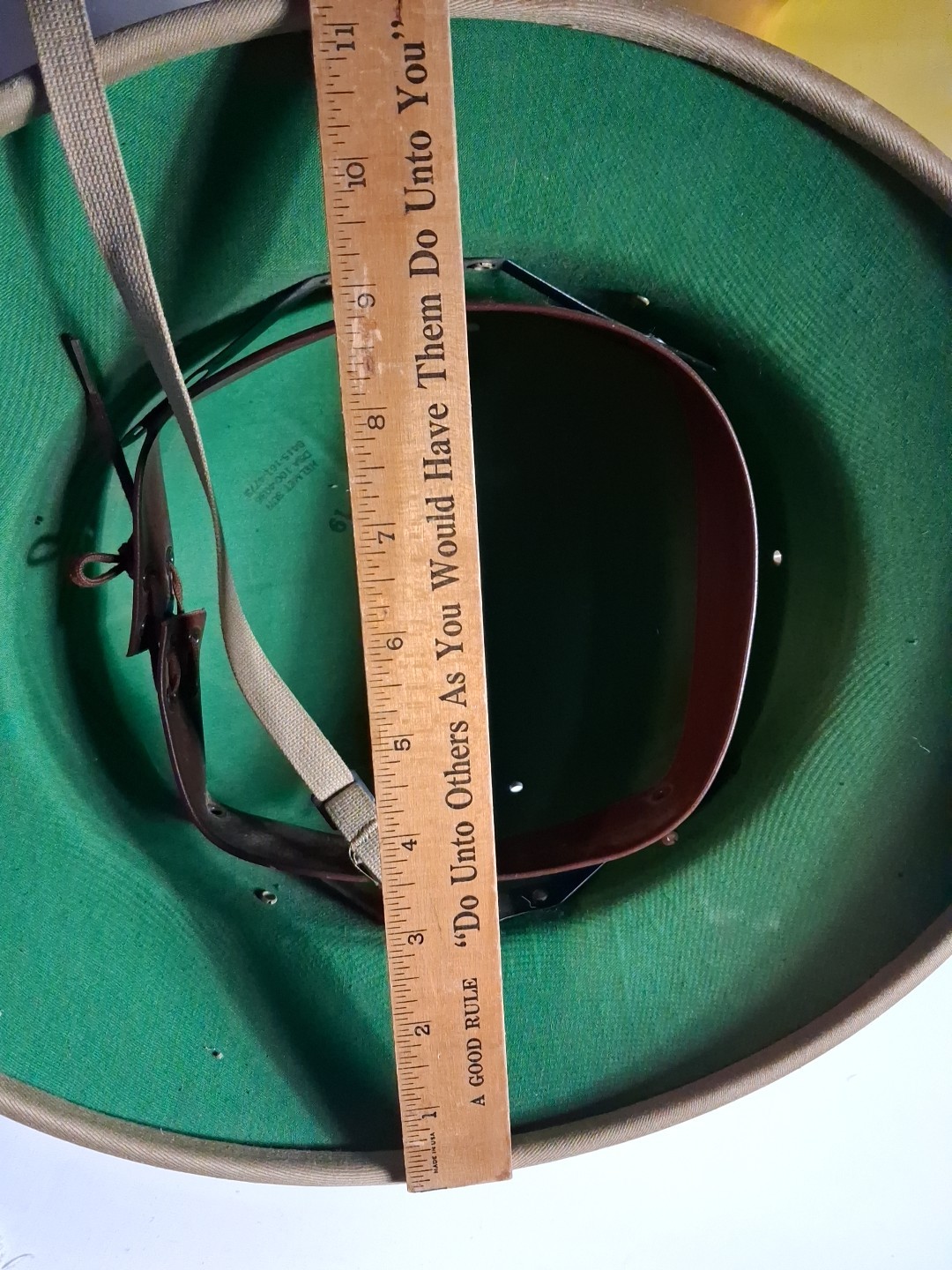 Vintage 1960's Vietnam War Era Pith Helmet Sun DSA-100-4036 - With Liner & Strap