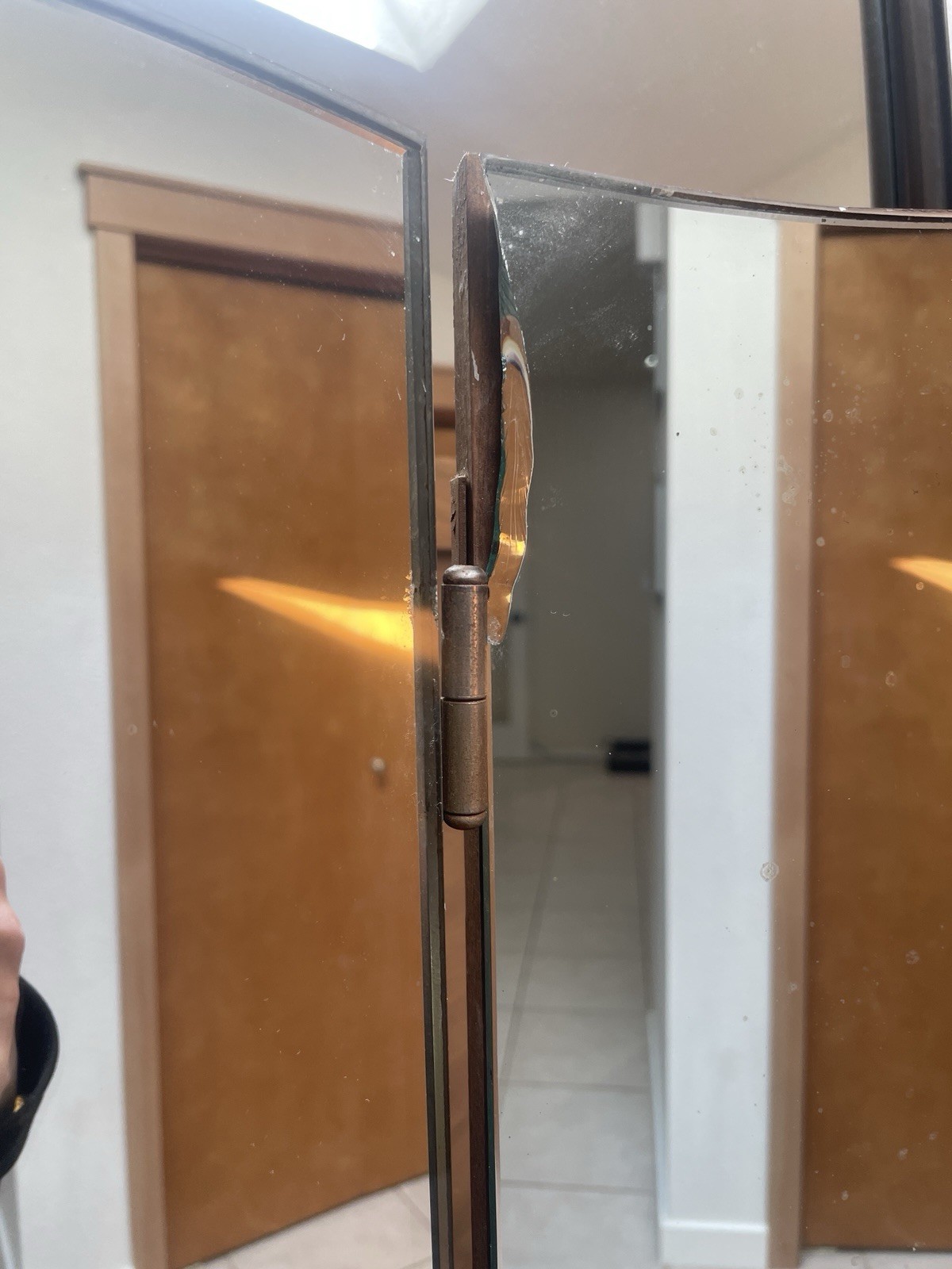 Marble Topped Art Deco Vanity, Dressing Table or Entry Console