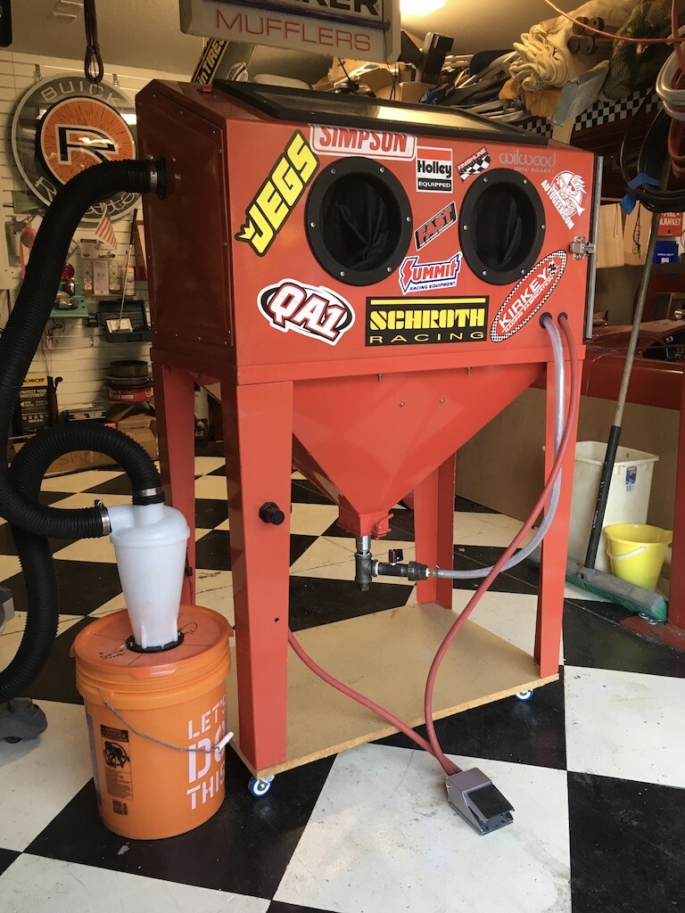 BLAST CABINET UPGRADE KIT Harbor Freight Metering Valve Dust Collection Baffle