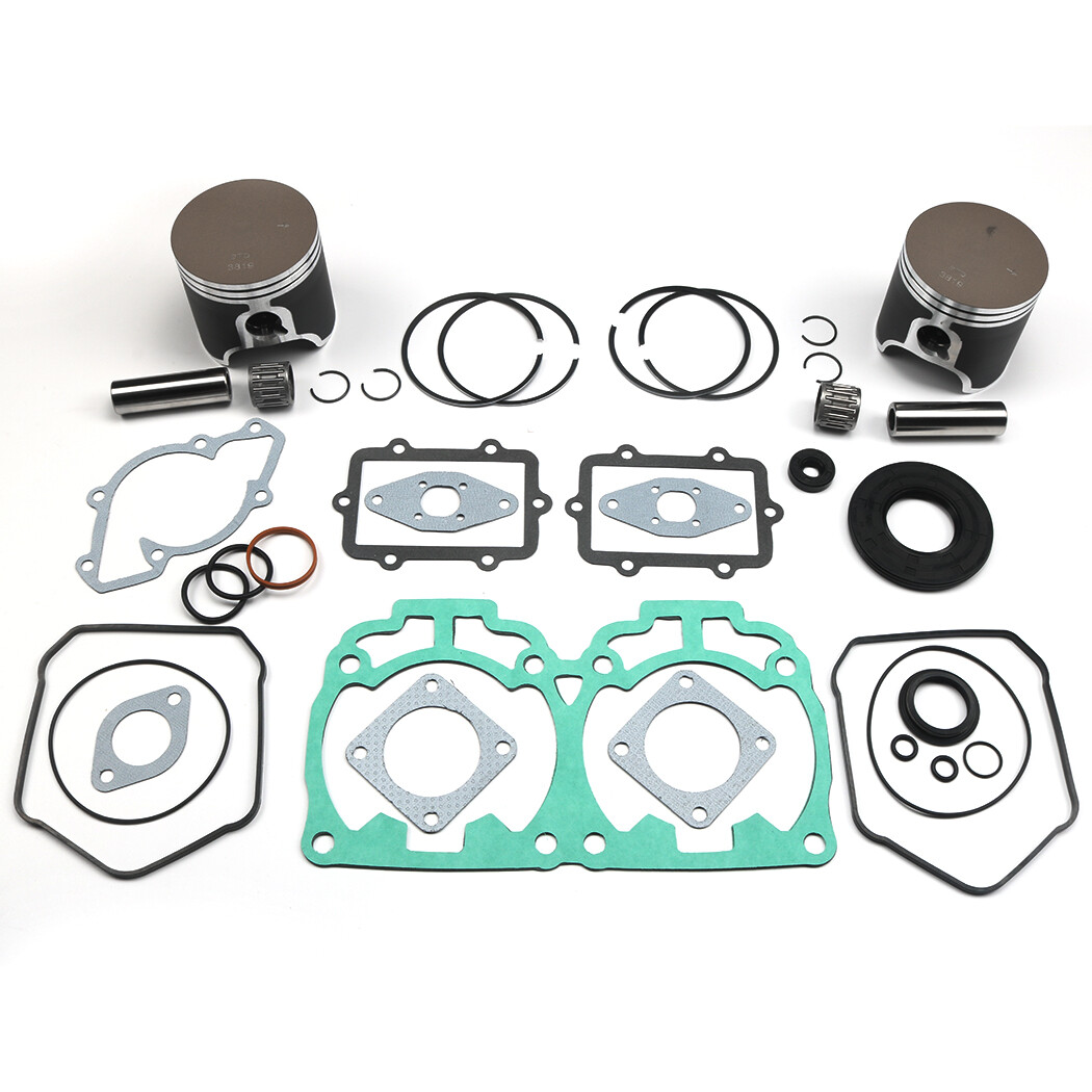 For SKI-DOO MXZ 800 TOP END REBUILD KIT DUAL RING PISTONS BEARINGS GASKETS 00-07